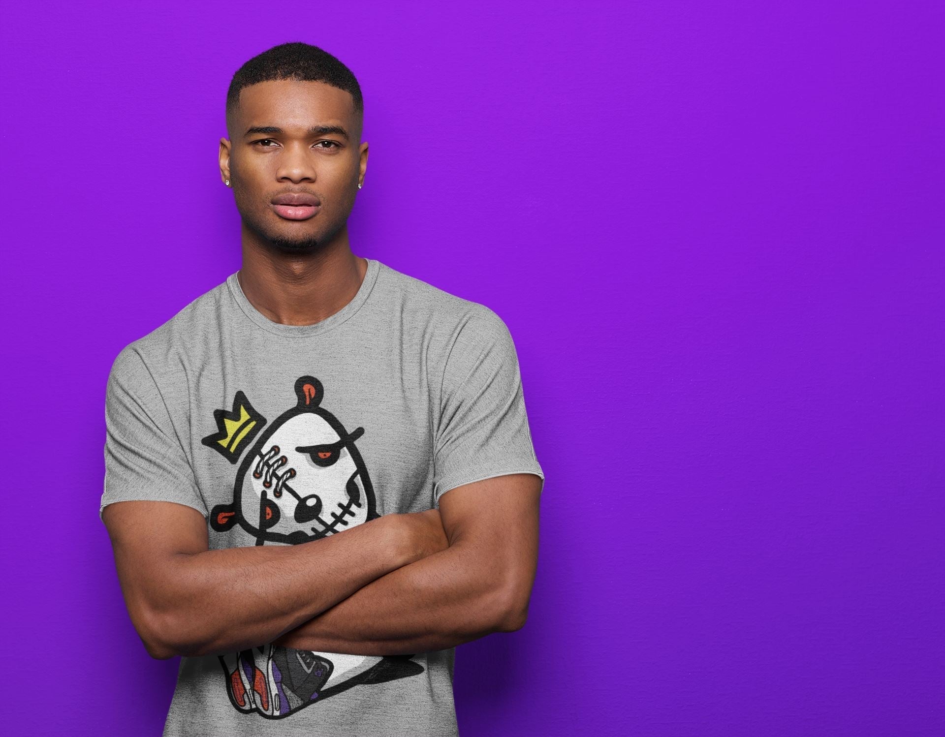 Dead Dolls Unisex Tops - Air Jordan 3 Court Purple