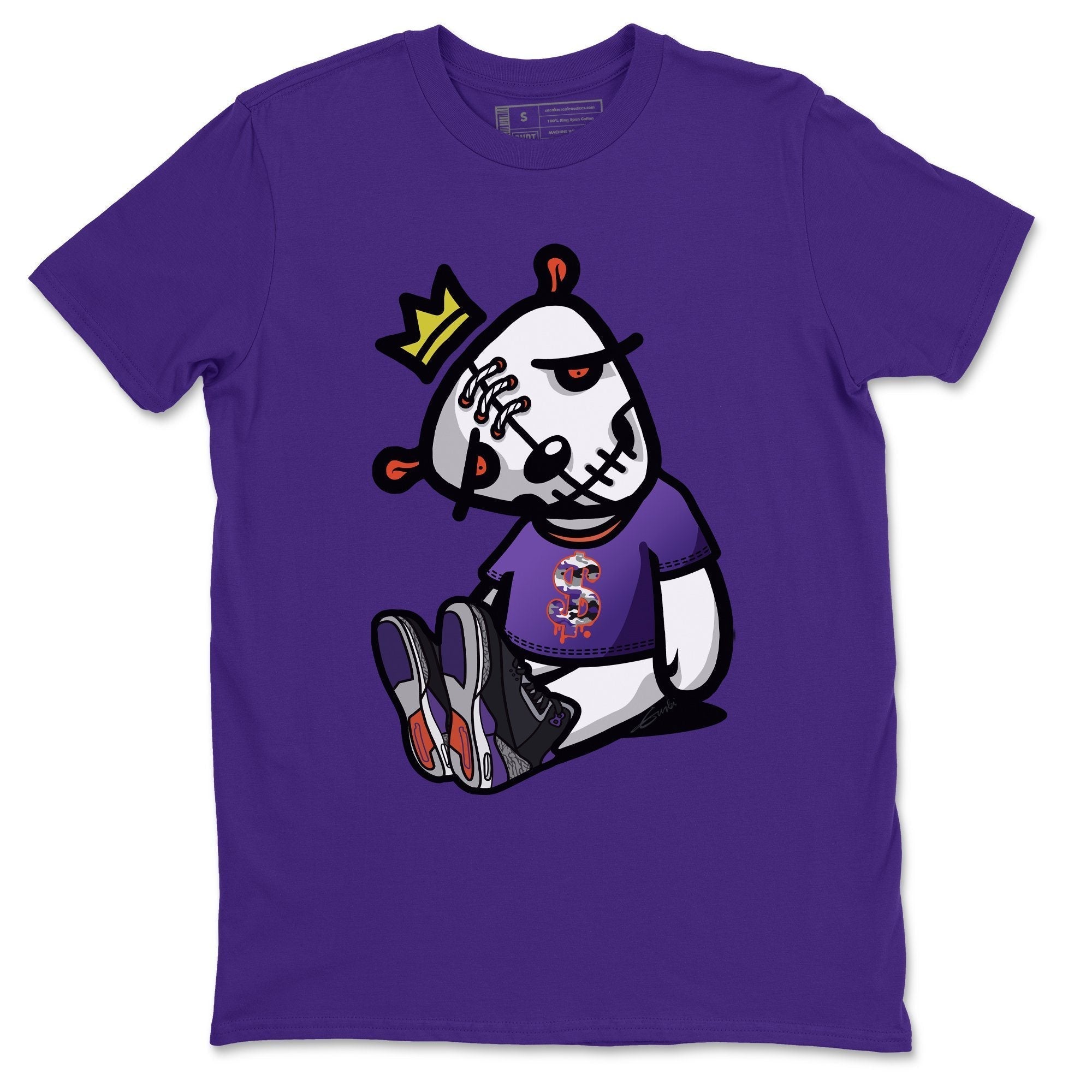 Dead Dolls Unisex Tops - Air Jordan 3 Court Purple