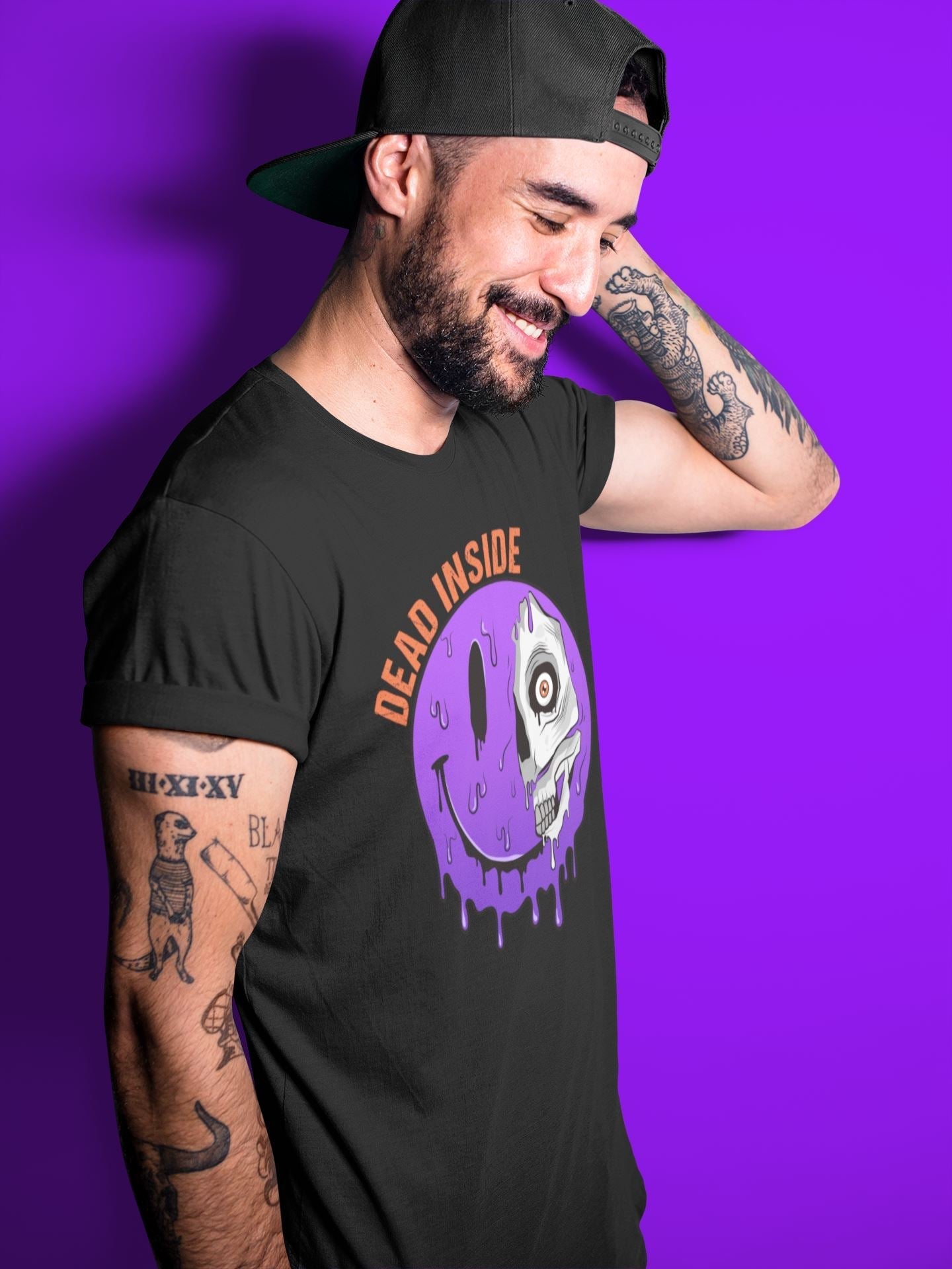 Dead Inside Unisex Tops - Air Jordan 3 Court Purple