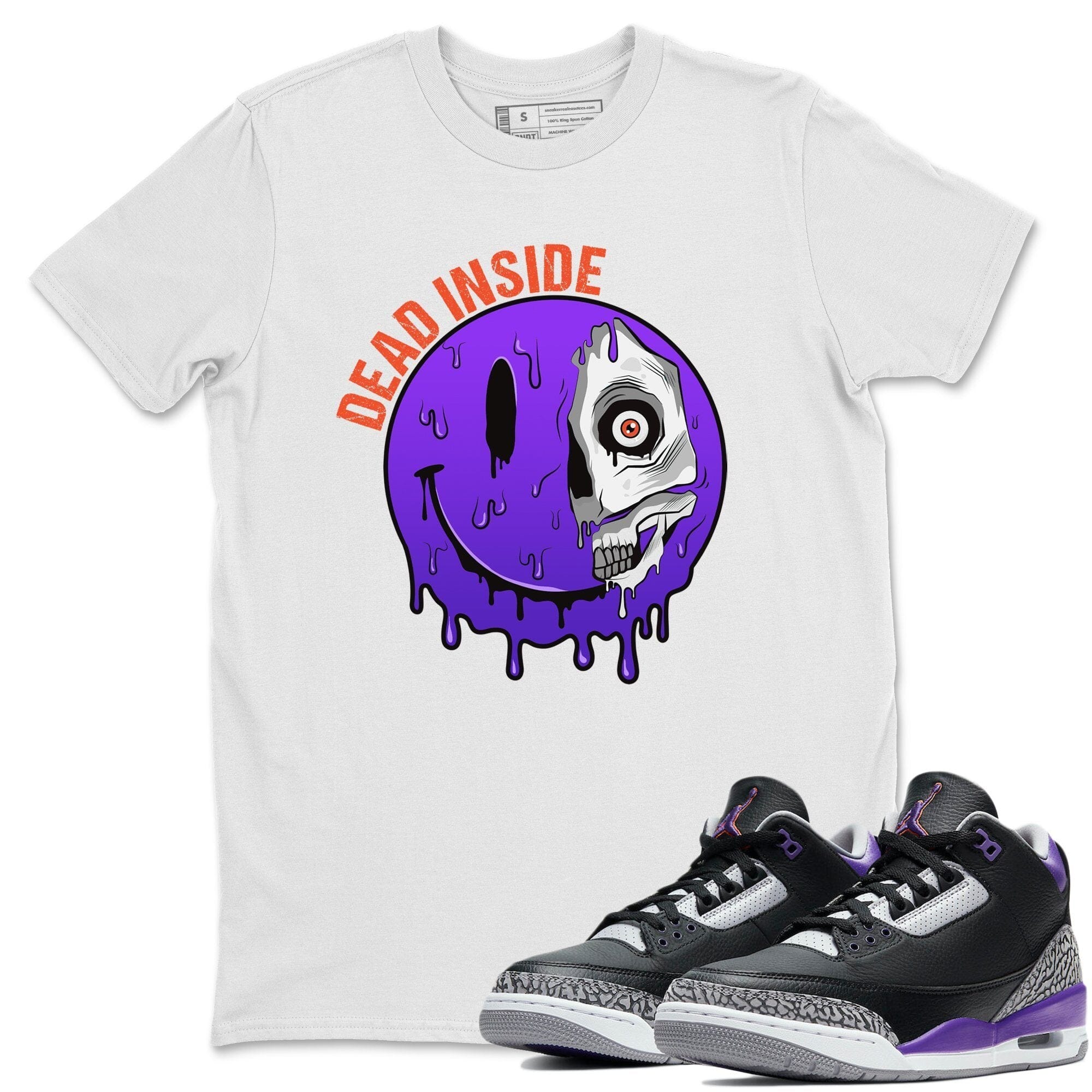 Dead Inside Unisex Tops - Air Jordan 3 Court Purple