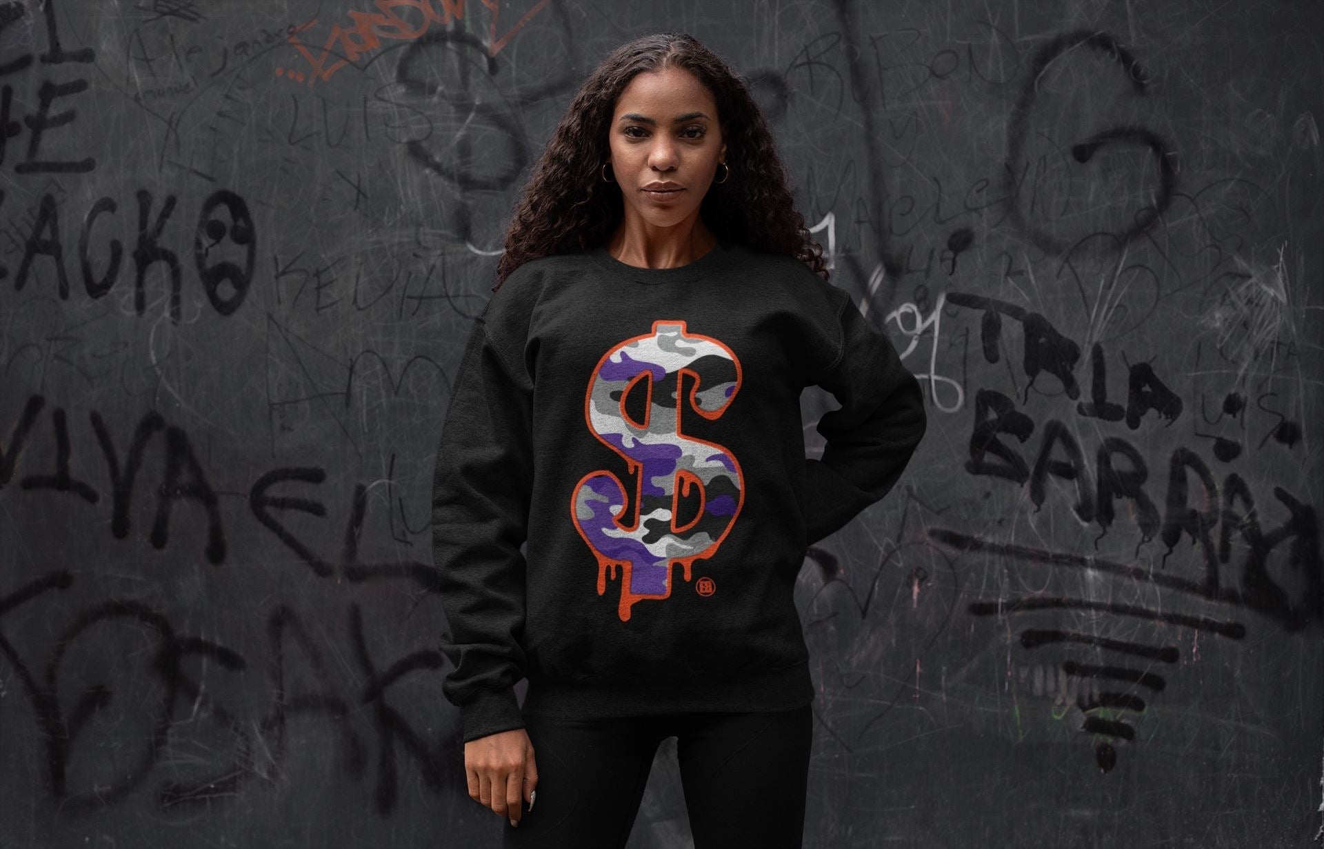 Dollar Camo Unisex Tops - Air Jordan 3 Court Purple