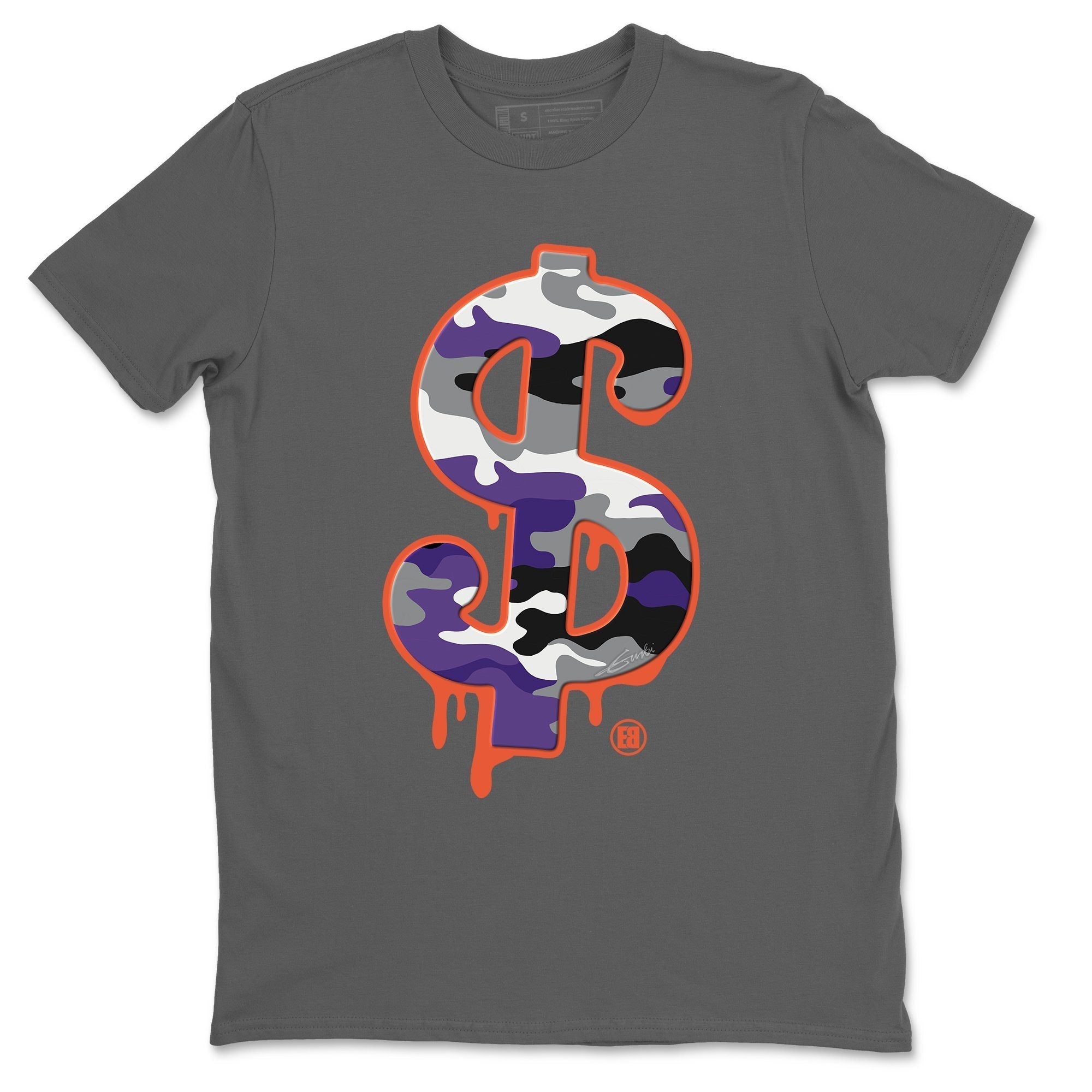 Dollar Camo Unisex Tops - Air Jordan 3 Court Purple