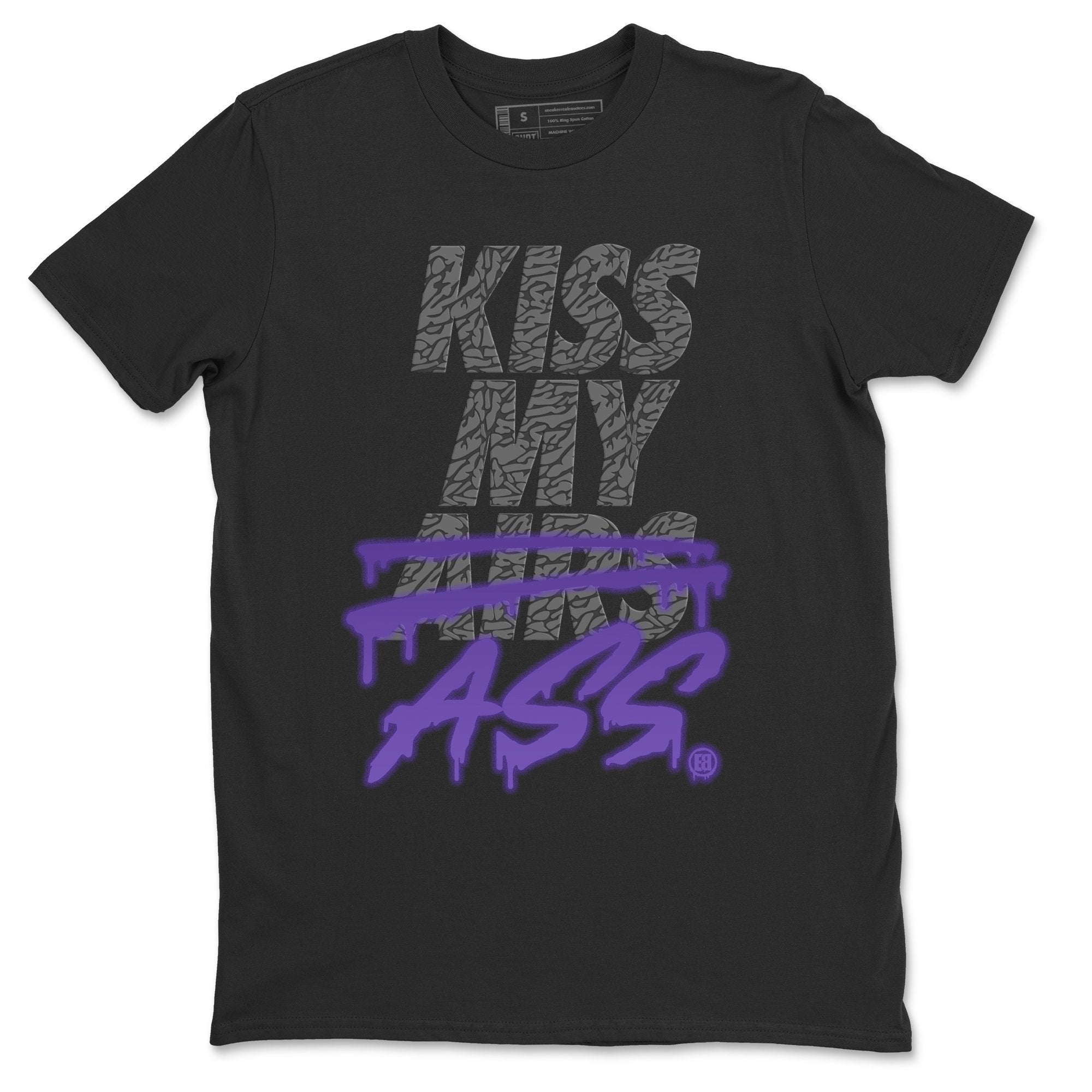 Kiss My Ass Unisex Tops - Air Jordan 3 Court Purple