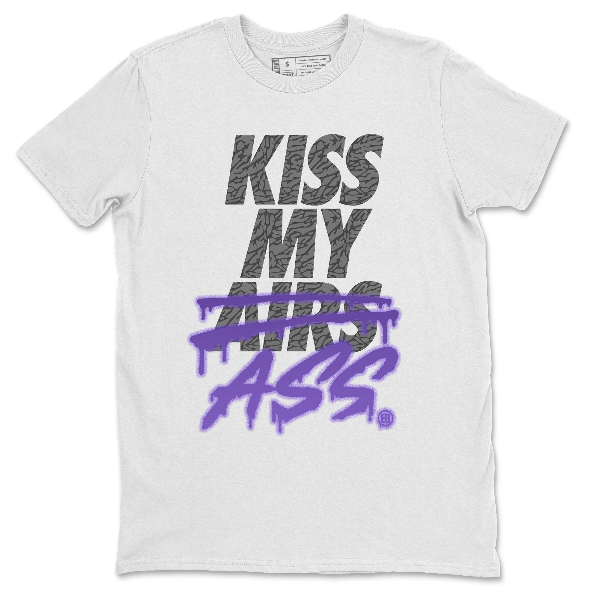 Kiss My Ass Unisex Tops - Air Jordan 3 Court Purple