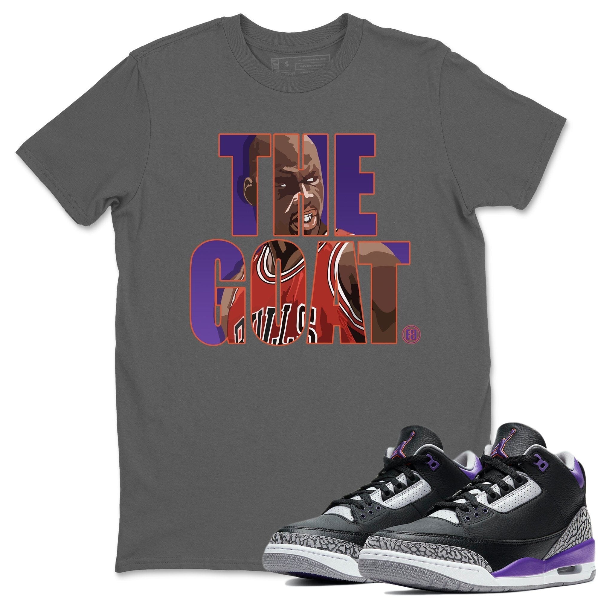 The Goat Unisex Tops - Air Jordan 3 Court Purple