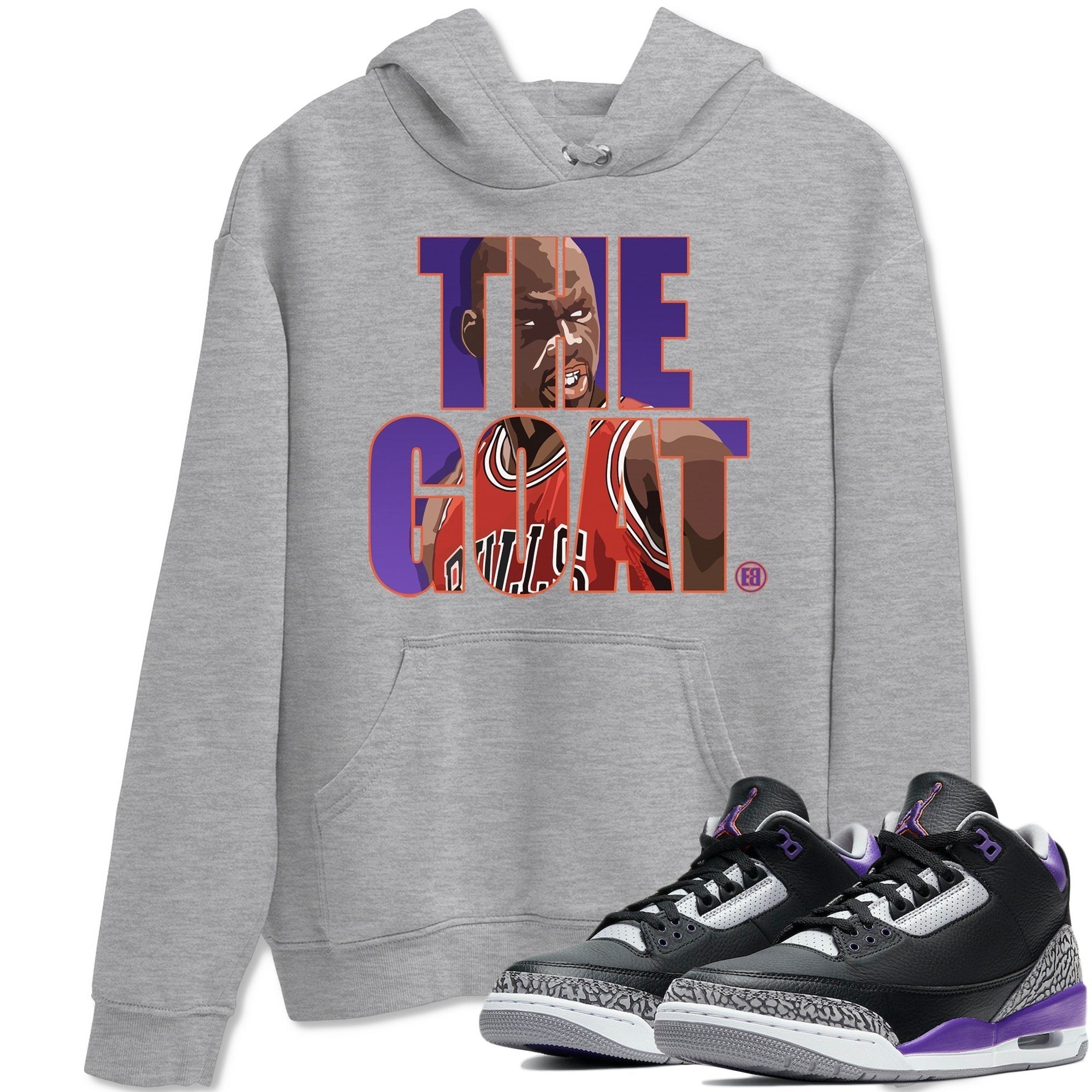 The Goat Unisex Tops - Air Jordan 3 Court Purple