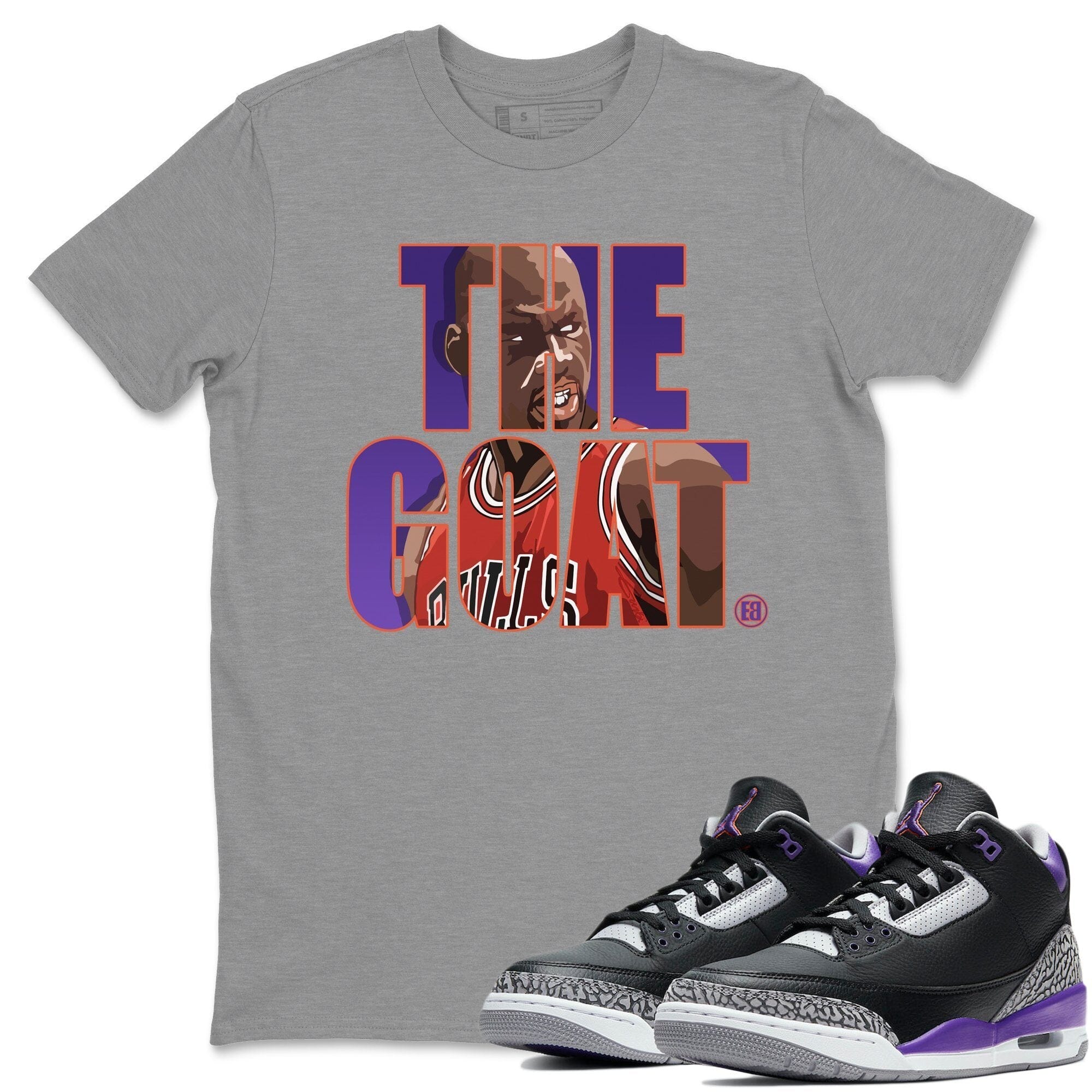 The Goat Unisex Tops - Air Jordan 3 Court Purple