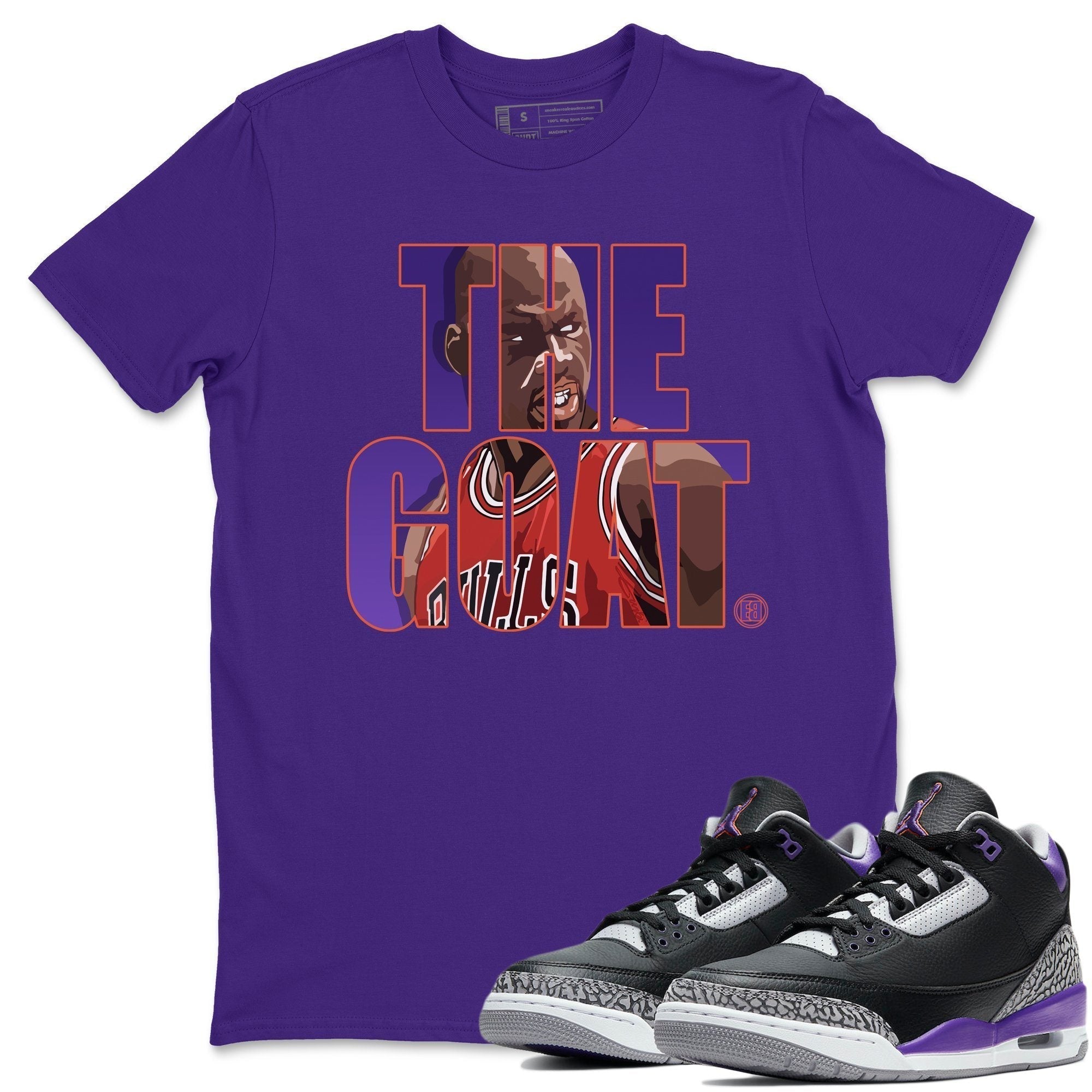 The Goat Unisex Tops - Air Jordan 3 Court Purple