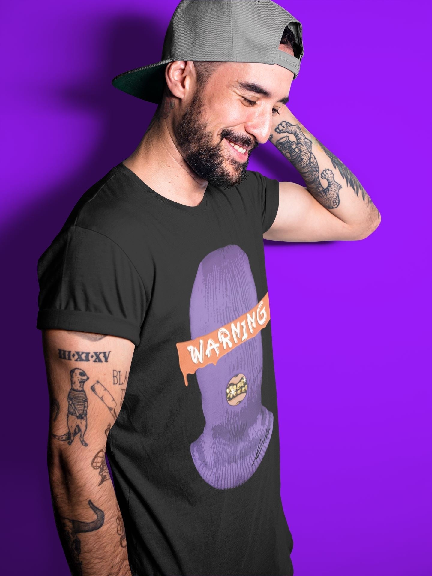 Warning Unisex Tops - Air Jordan 3 Court Purple