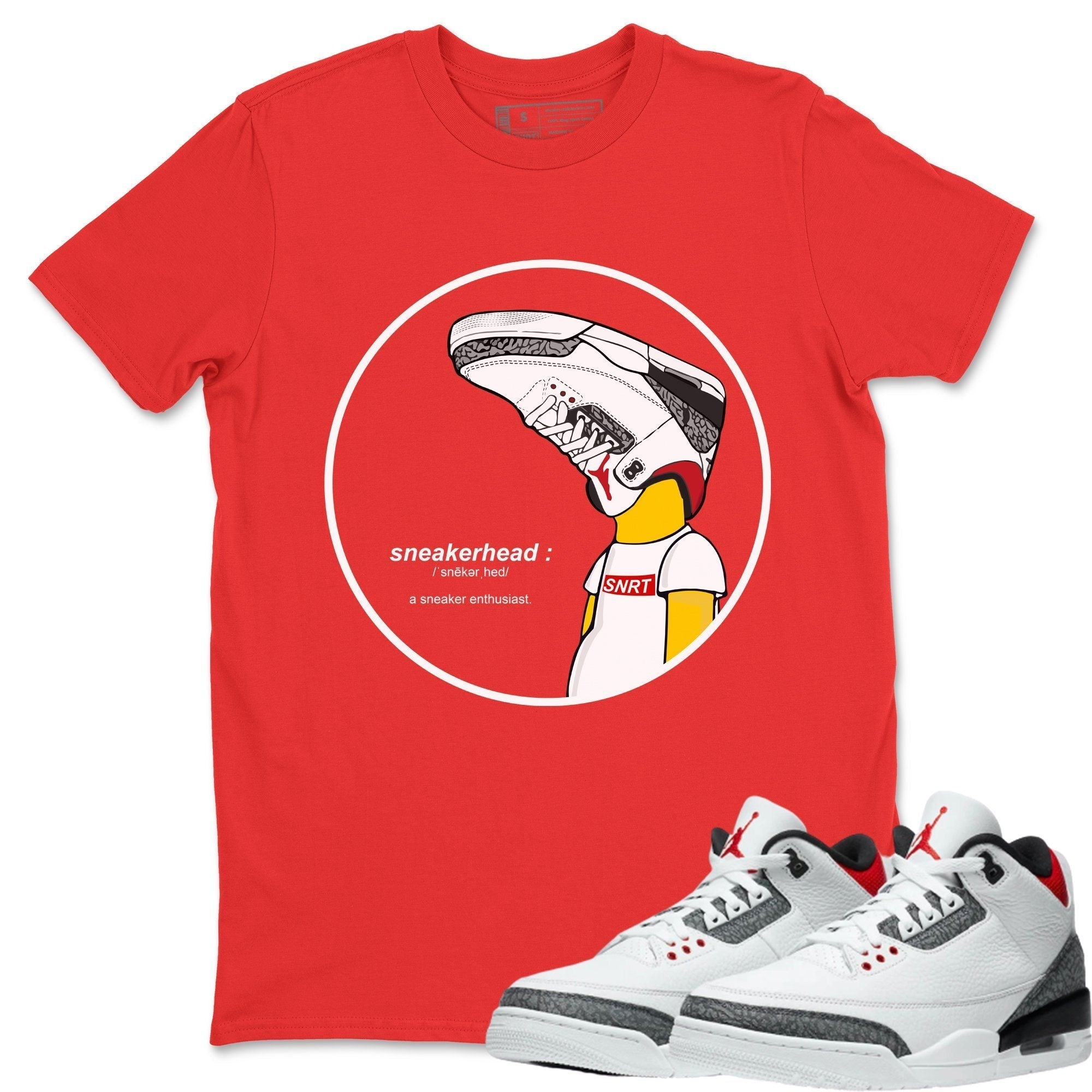snkmatch Unisex Tops - Air Jordan 3 Fire Red