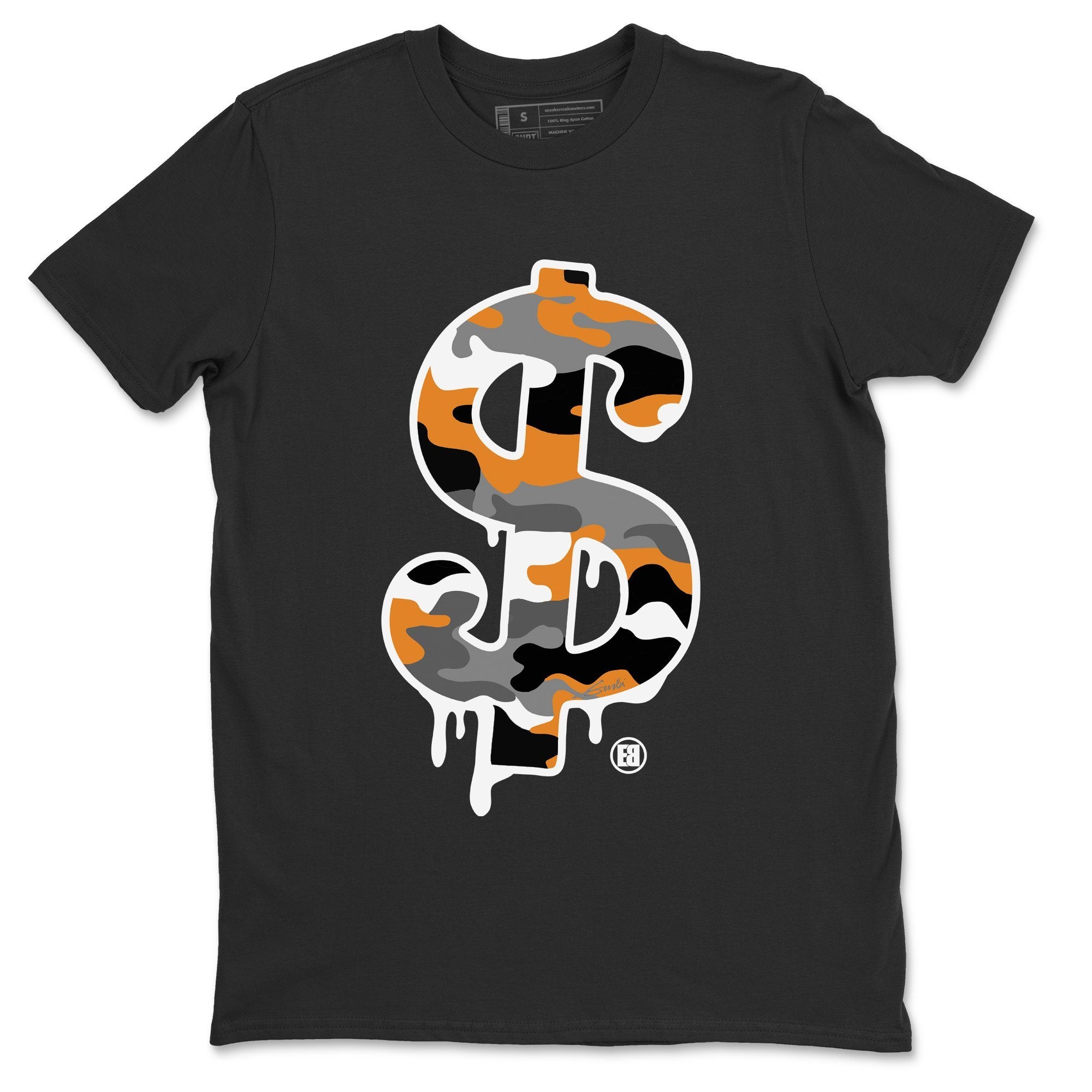 Dollar Camo Unisex Tops - Air Jordan 3 Laser Orange