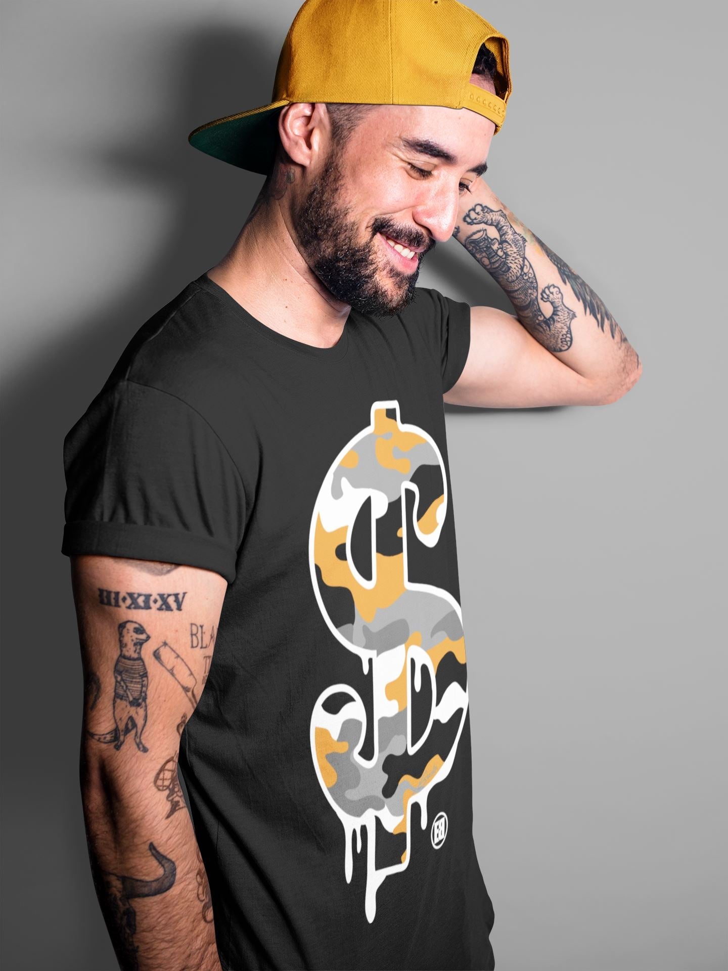 Dollar Camo Unisex Tops - Air Jordan 3 Laser Orange