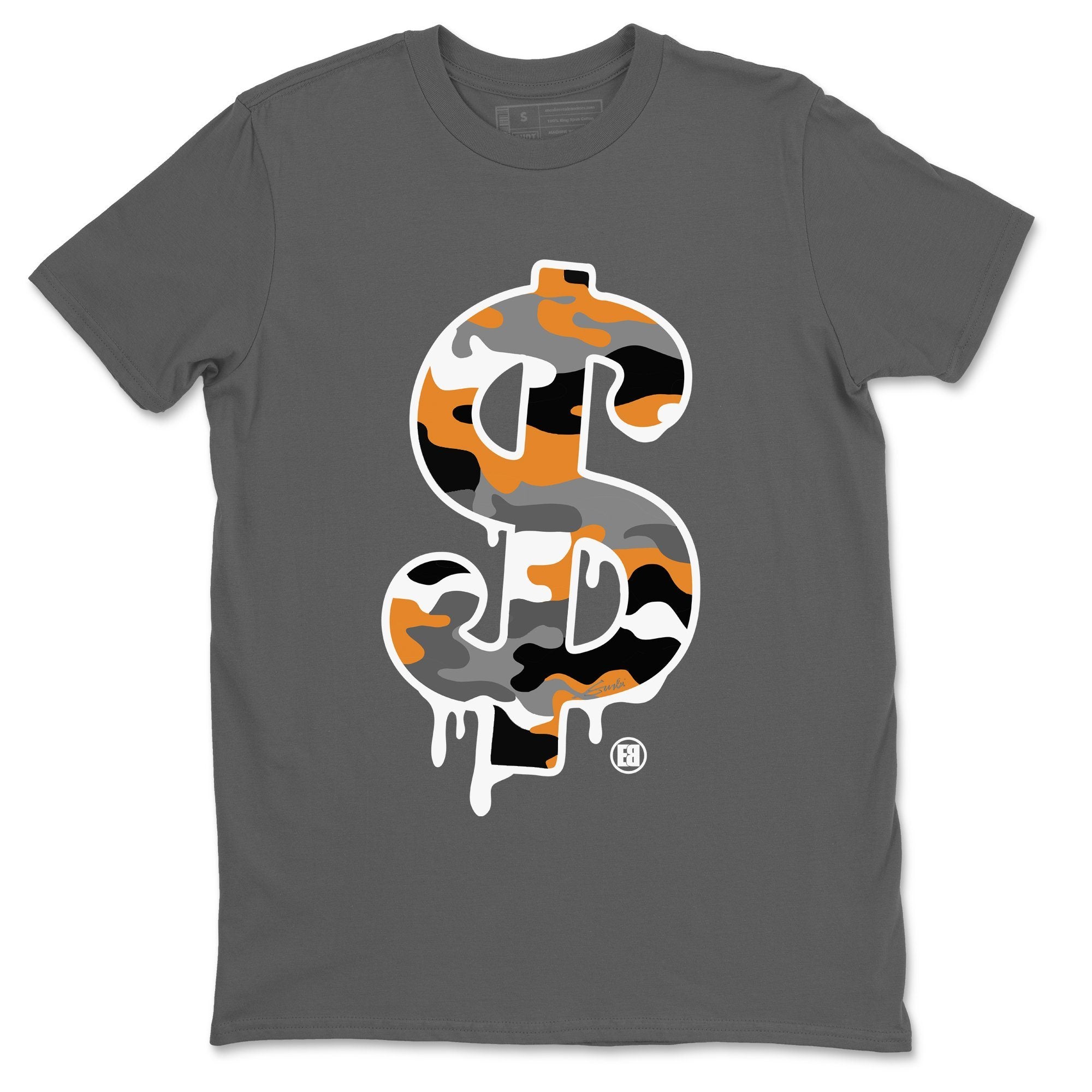 Dollar Camo Unisex Tops - Air Jordan 3 Laser Orange