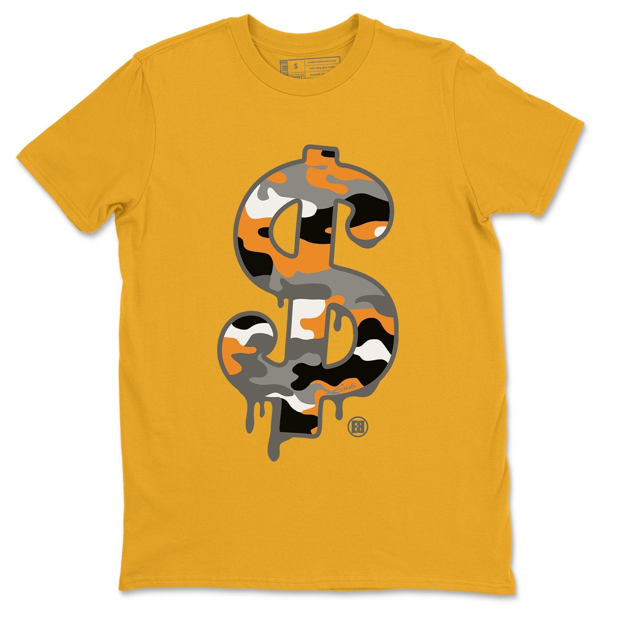 Dollar Camo Unisex Tops - Air Jordan 3 Laser Orange