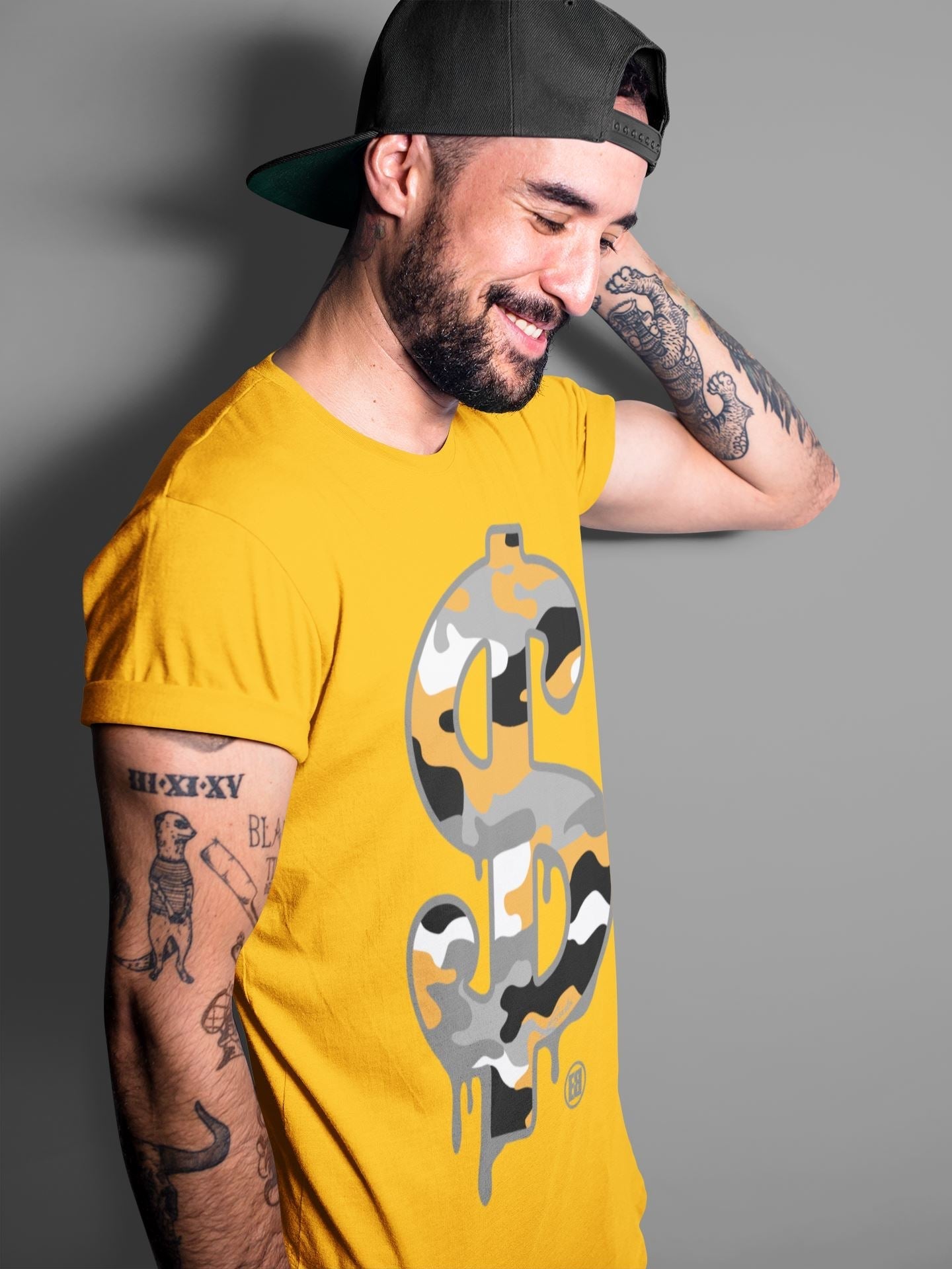 Dollar Camo Unisex Tops - Air Jordan 3 Laser Orange