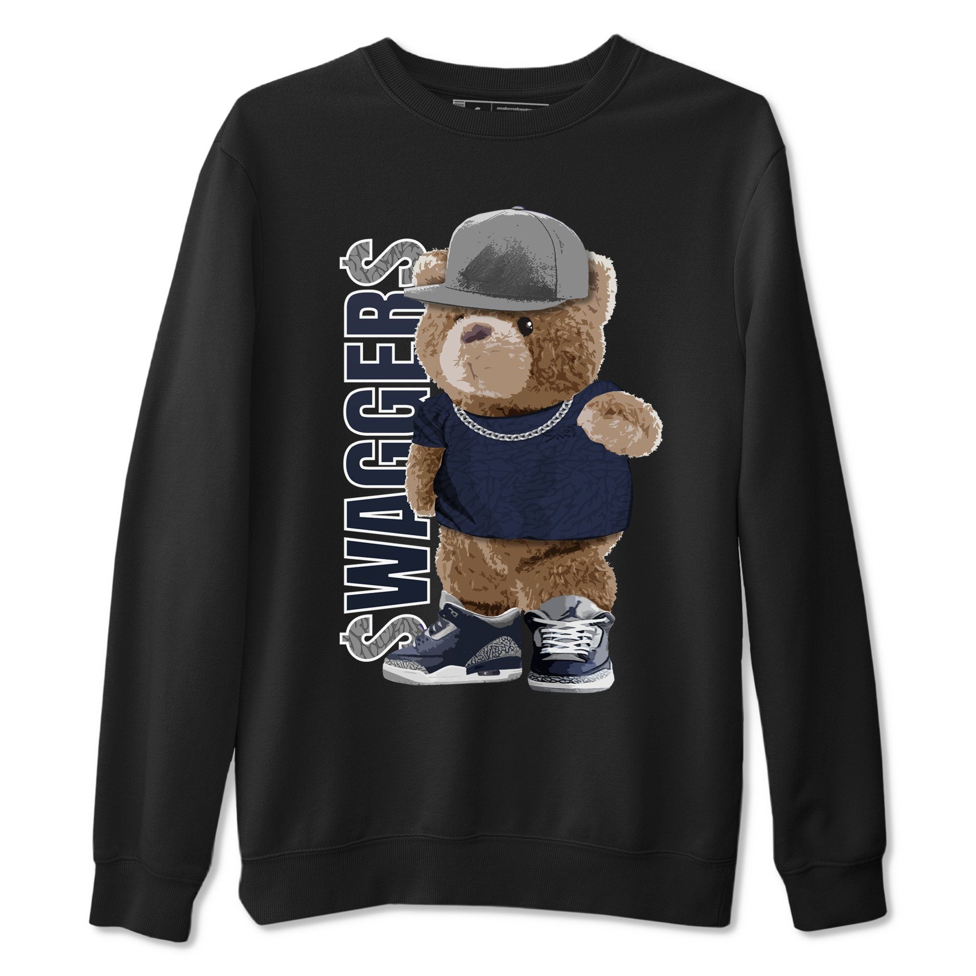 Bear Swaggers Unisex Tops - Air Jordan 3 Midnight Navy