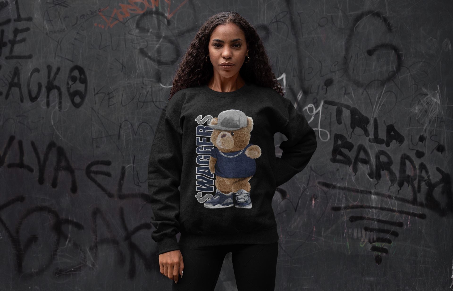 Bear Swaggers Unisex Tops - Air Jordan 3 Midnight Navy