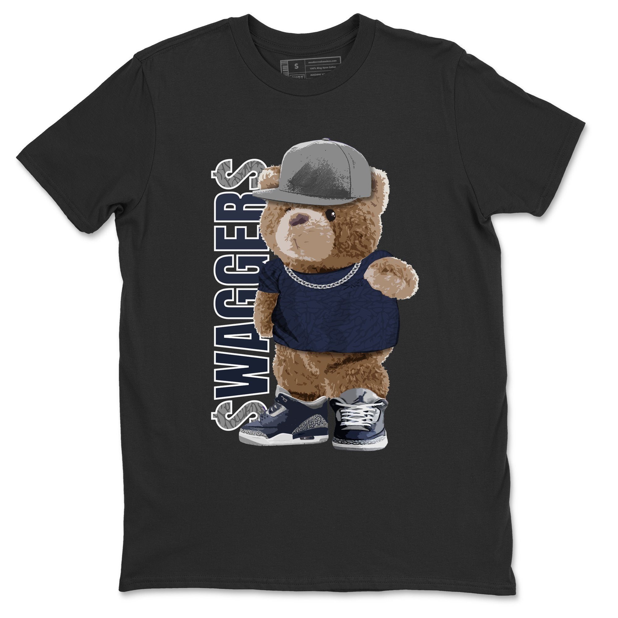 Bear Swaggers Unisex Tops - Air Jordan 3 Midnight Navy