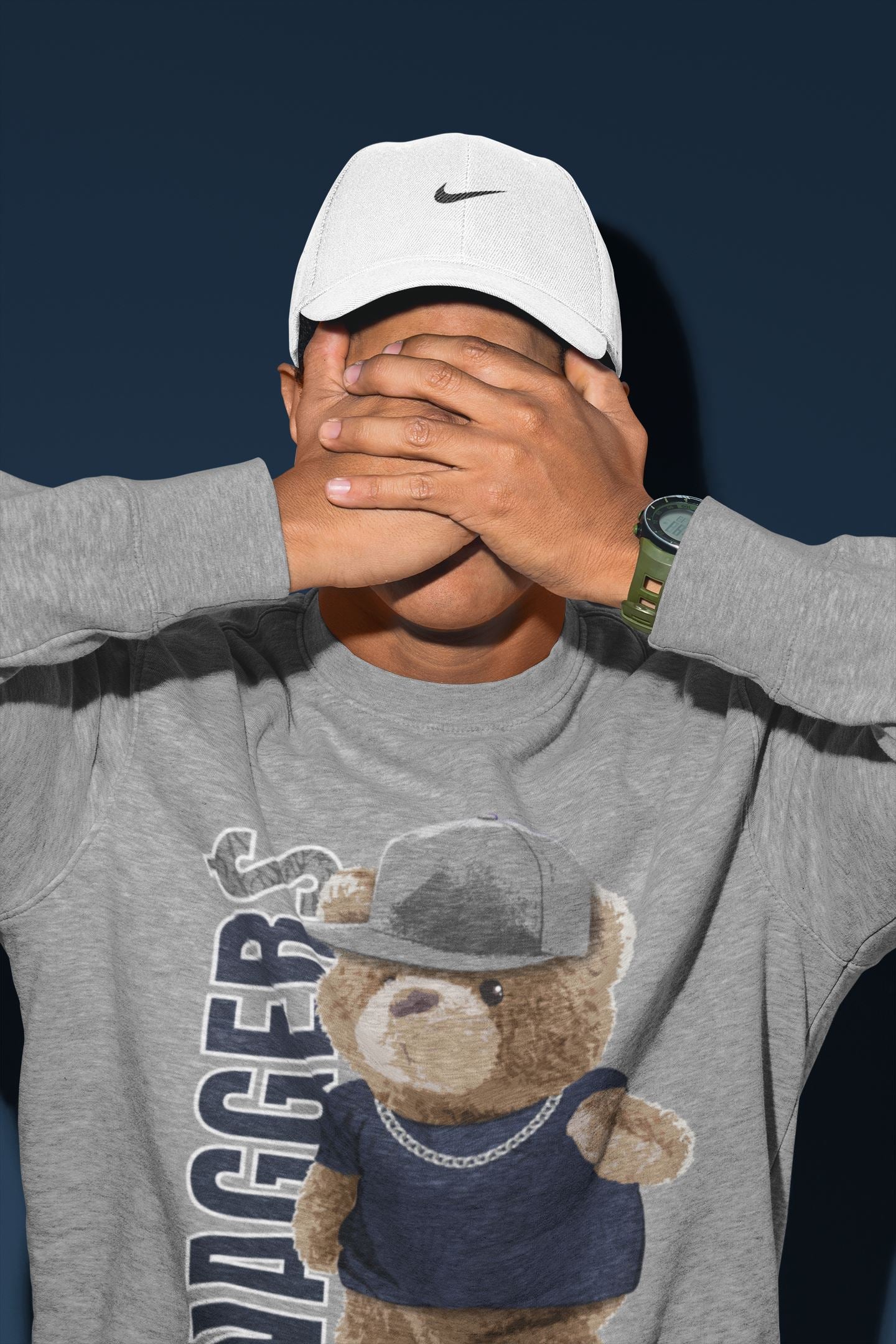 Bear Swaggers Unisex Tops - Air Jordan 3 Midnight Navy