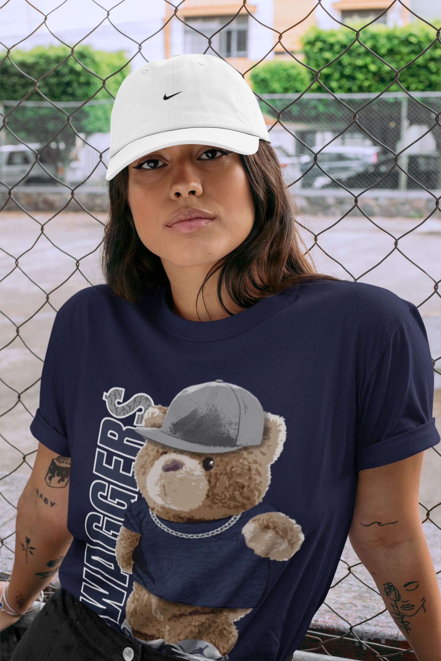 Bear Swaggers Unisex Tops - Air Jordan 3 Midnight Navy