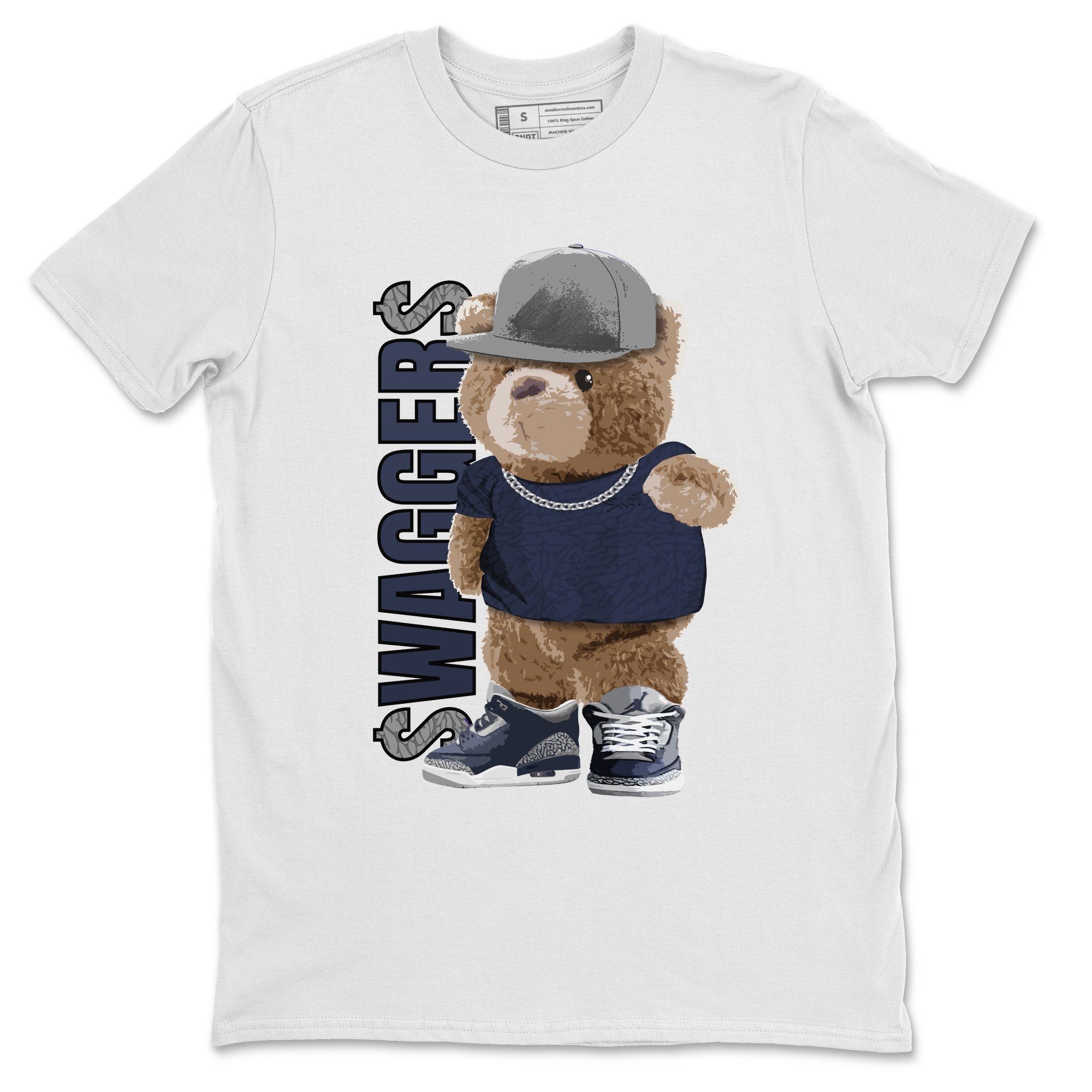 Bear Swaggers Unisex Tops - Air Jordan 3 Midnight Navy