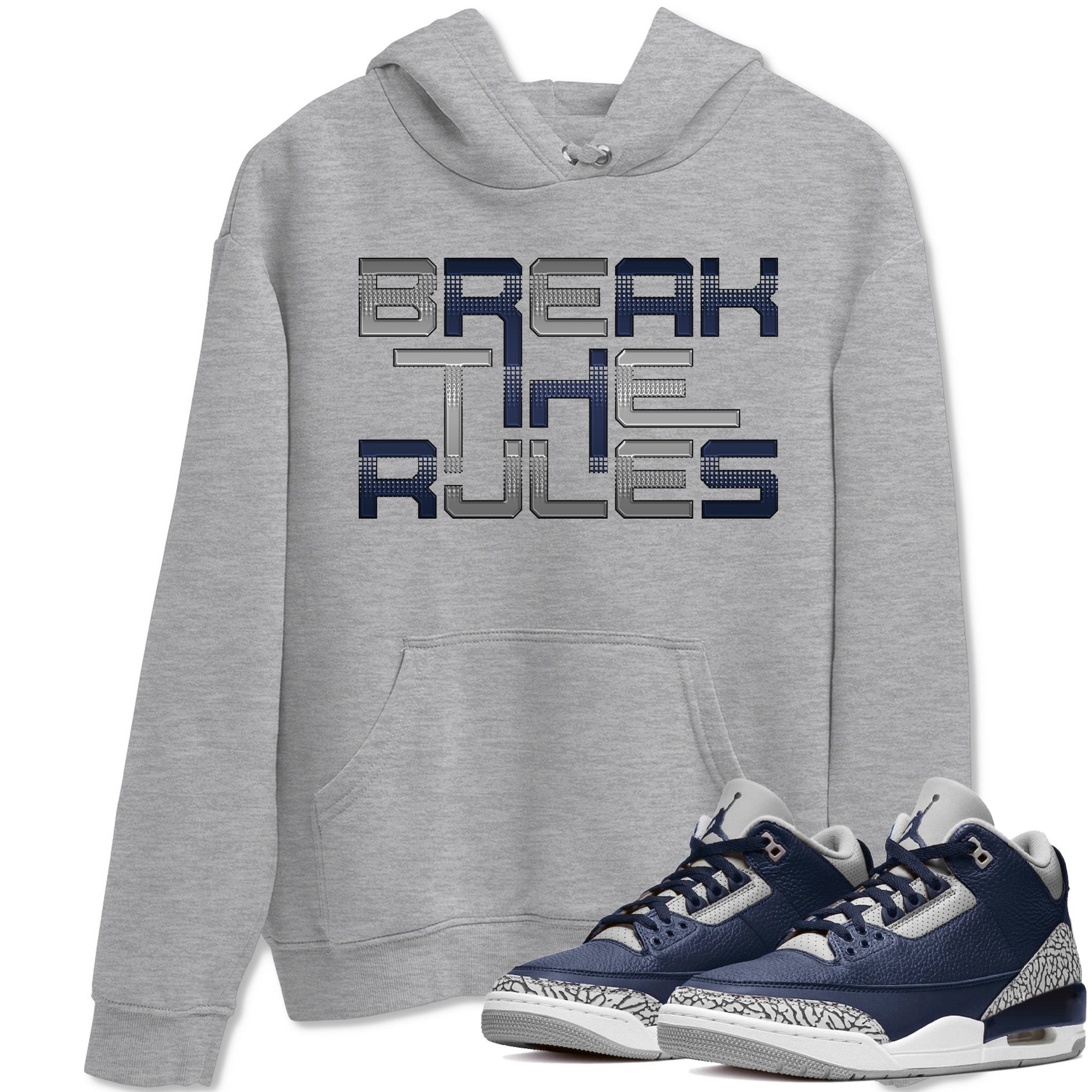 Break The Rules Unisex Tops - Air Jordan 3 Midnight Navy