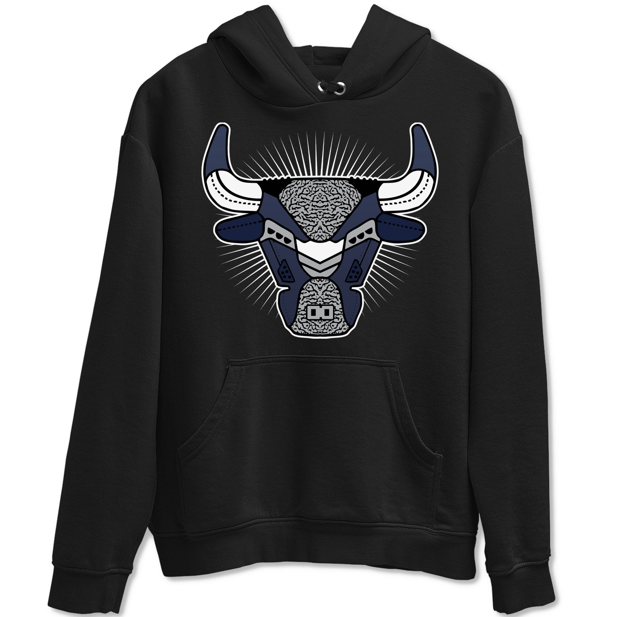 Bull Head Unisex Tops - Air Jordan 3 Midnight Navy