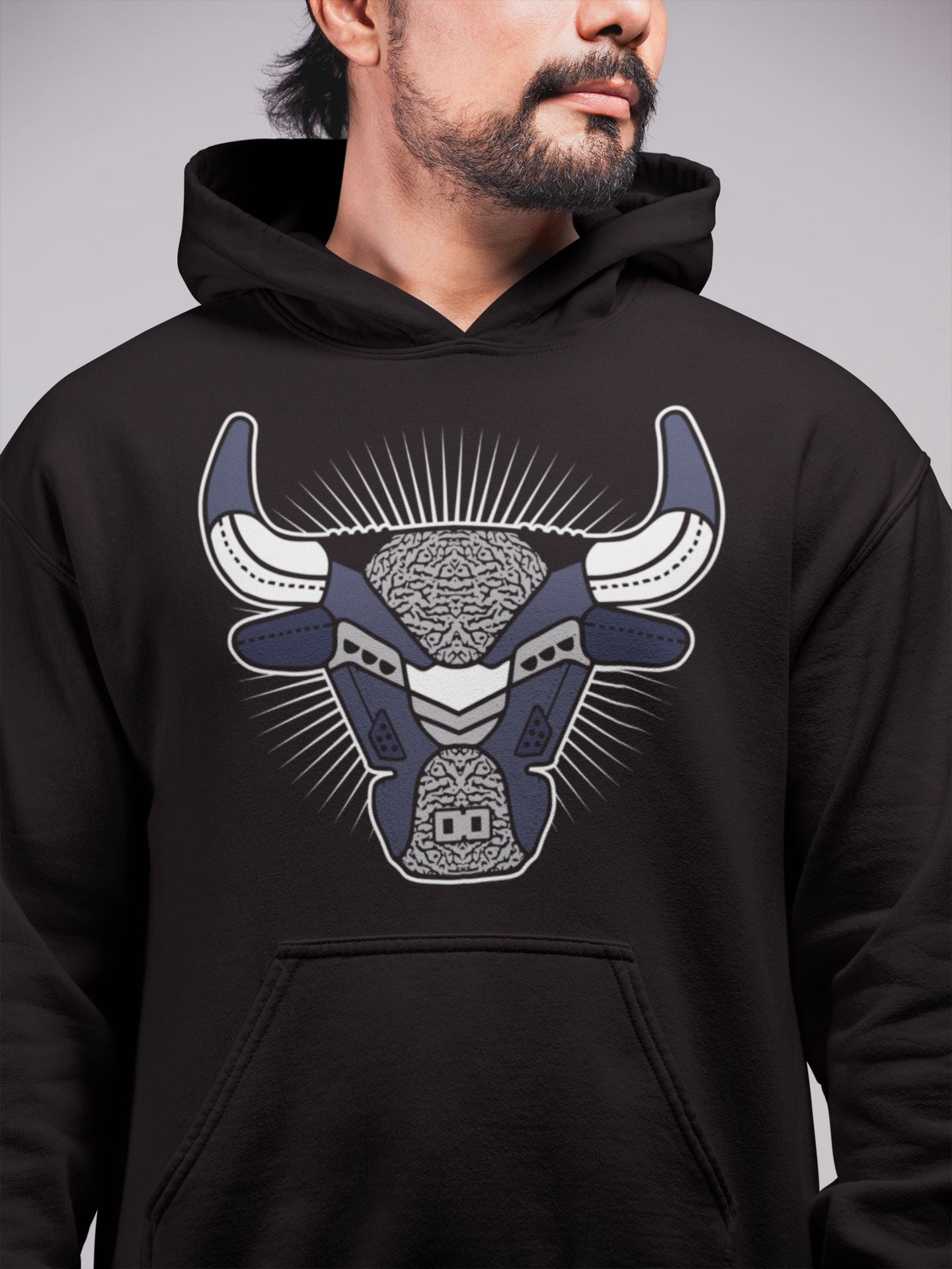 Bull Head Unisex Tops - Air Jordan 3 Midnight Navy