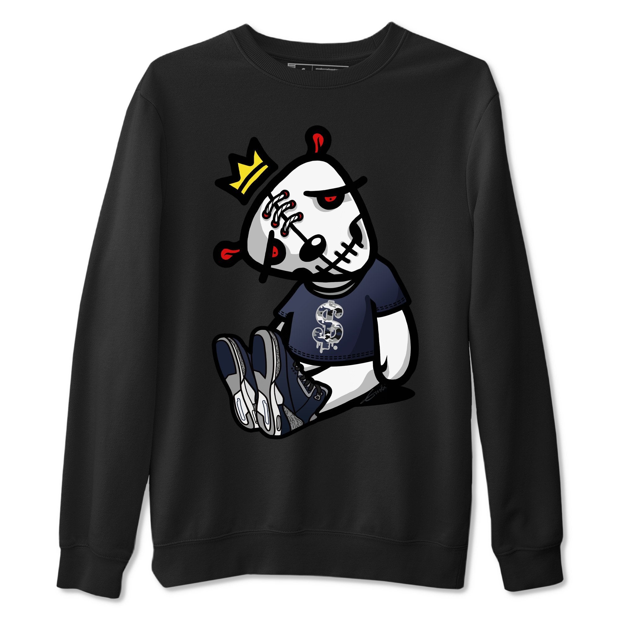 Dead Dolls Unisex Tops - Air Jordan 3 Midnight Navy
