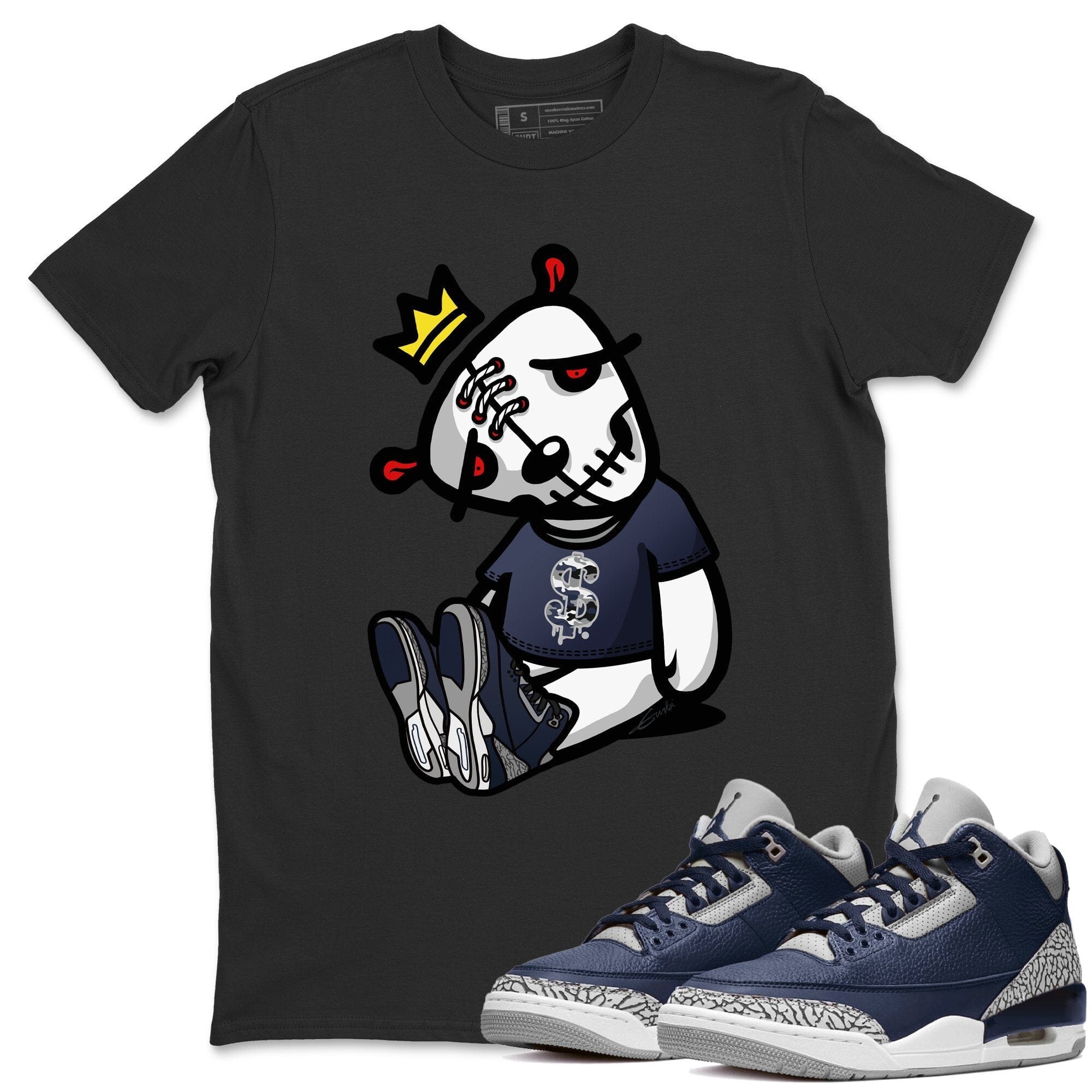 Dead Dolls Unisex Tops - Air Jordan 3 Midnight Navy