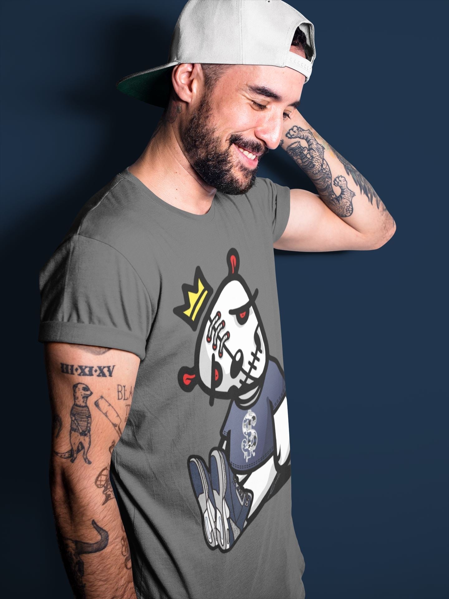 Dead Dolls Unisex Tops - Air Jordan 3 Midnight Navy