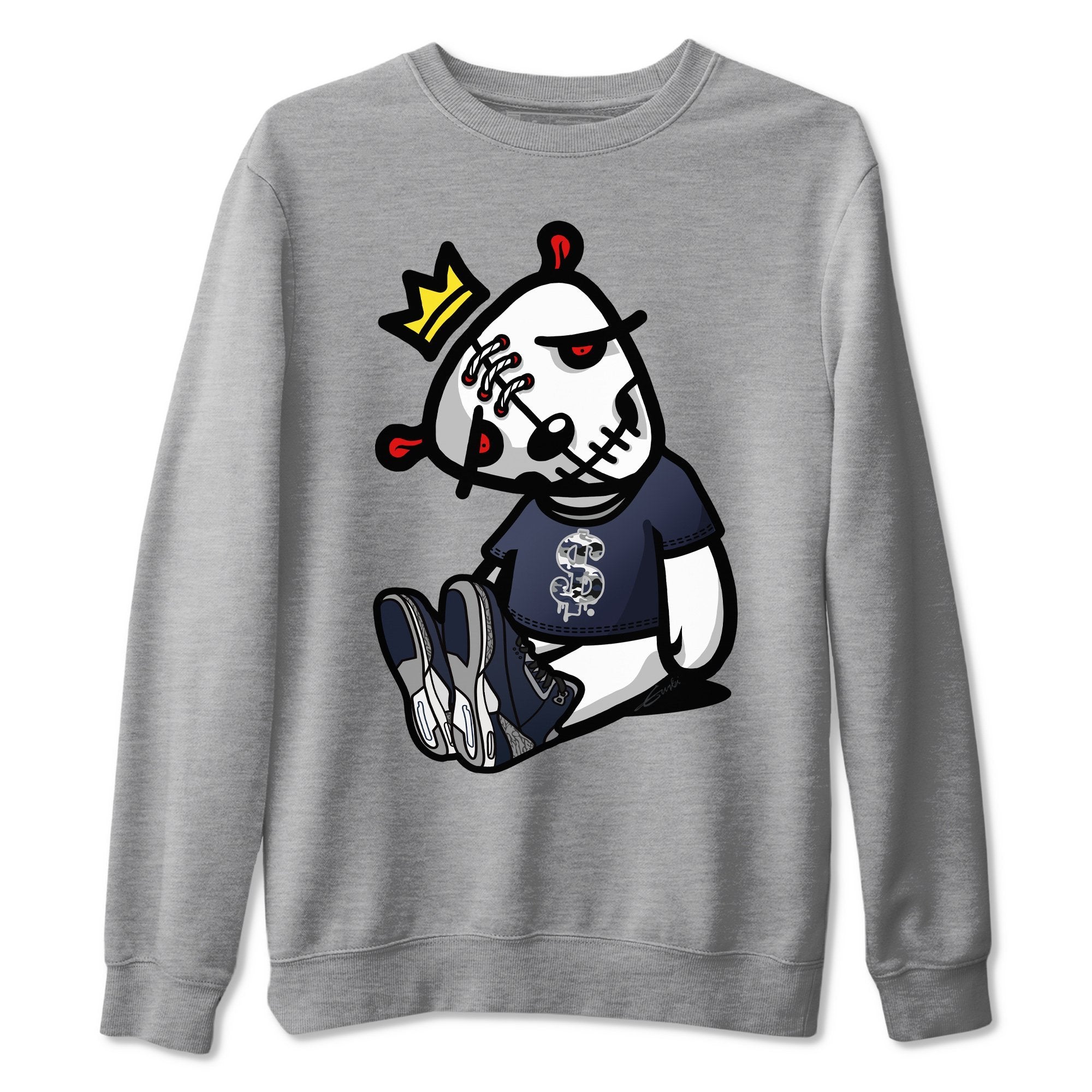 Dead Dolls Unisex Tops - Air Jordan 3 Midnight Navy
