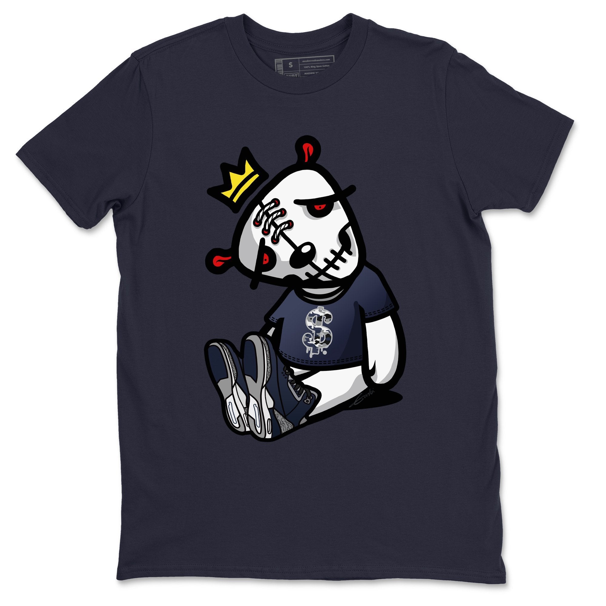 Dead Dolls Unisex Tops - Air Jordan 3 Midnight Navy