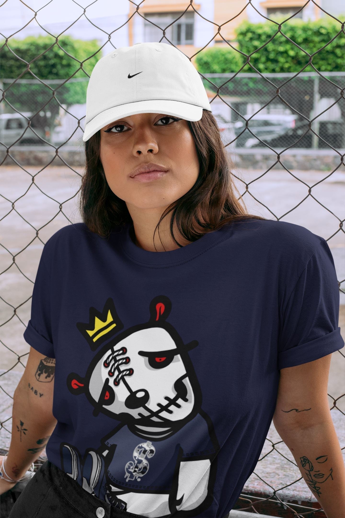 Dead Dolls Unisex Tops - Air Jordan 3 Midnight Navy