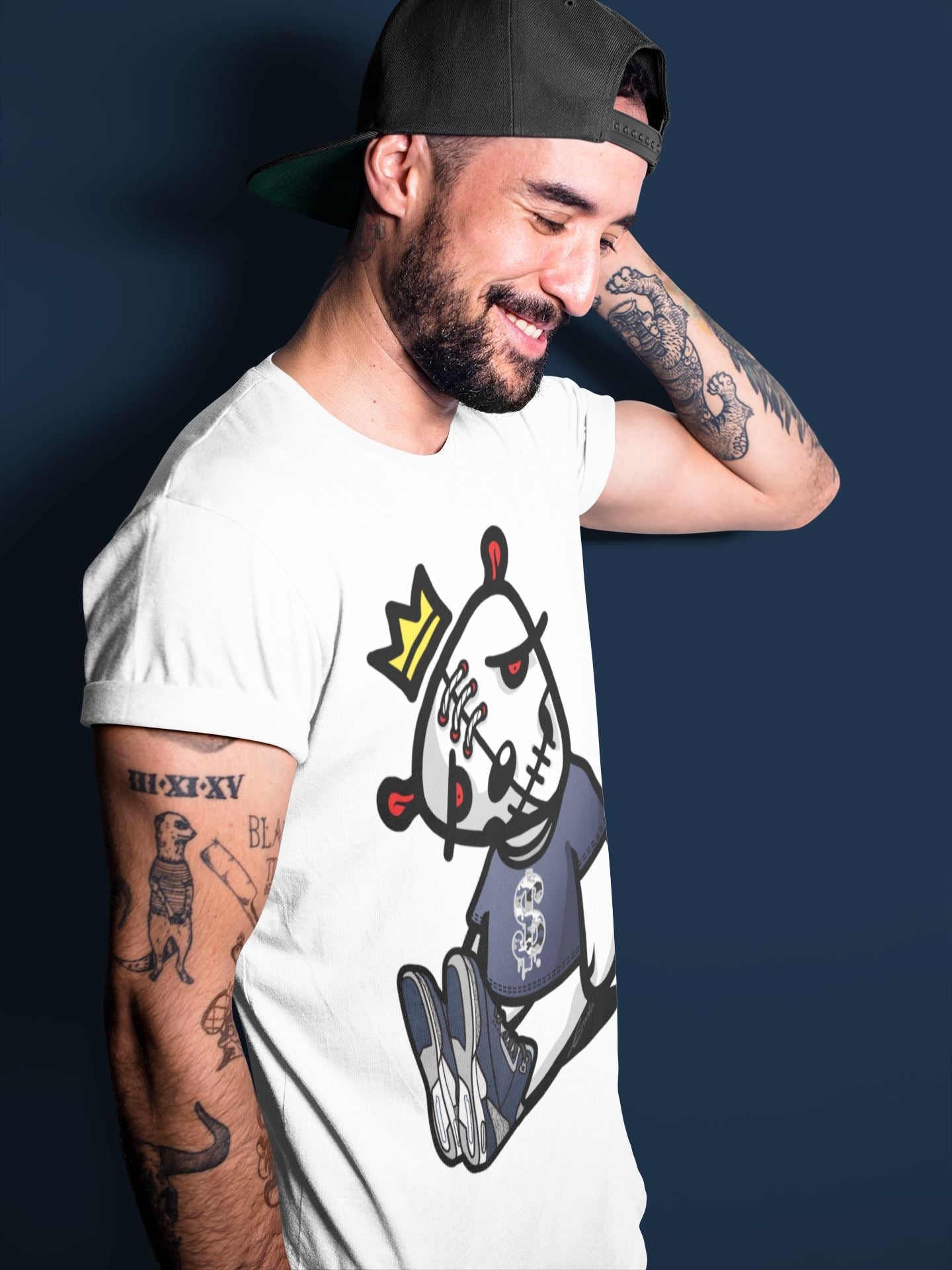 Dead Dolls Unisex Tops - Air Jordan 3 Midnight Navy