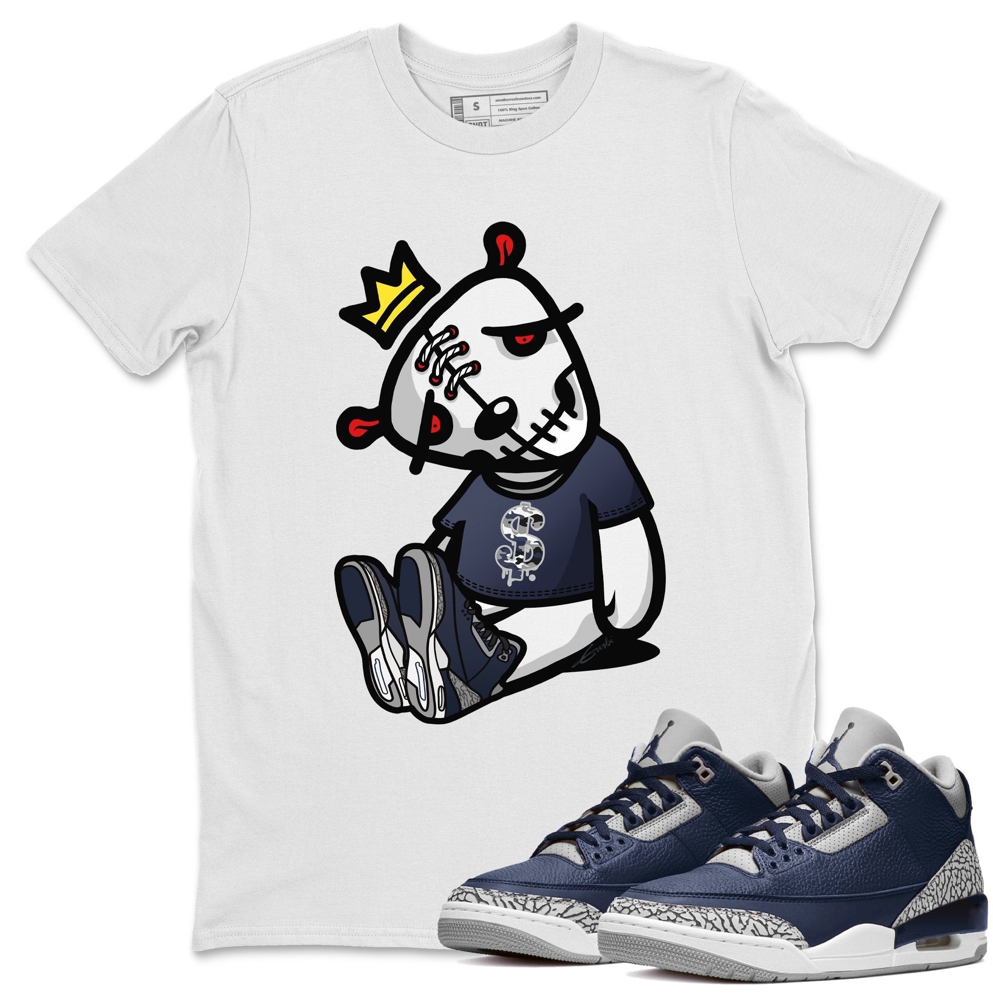 Dead Dolls Unisex Tops - Air Jordan 3 Midnight Navy