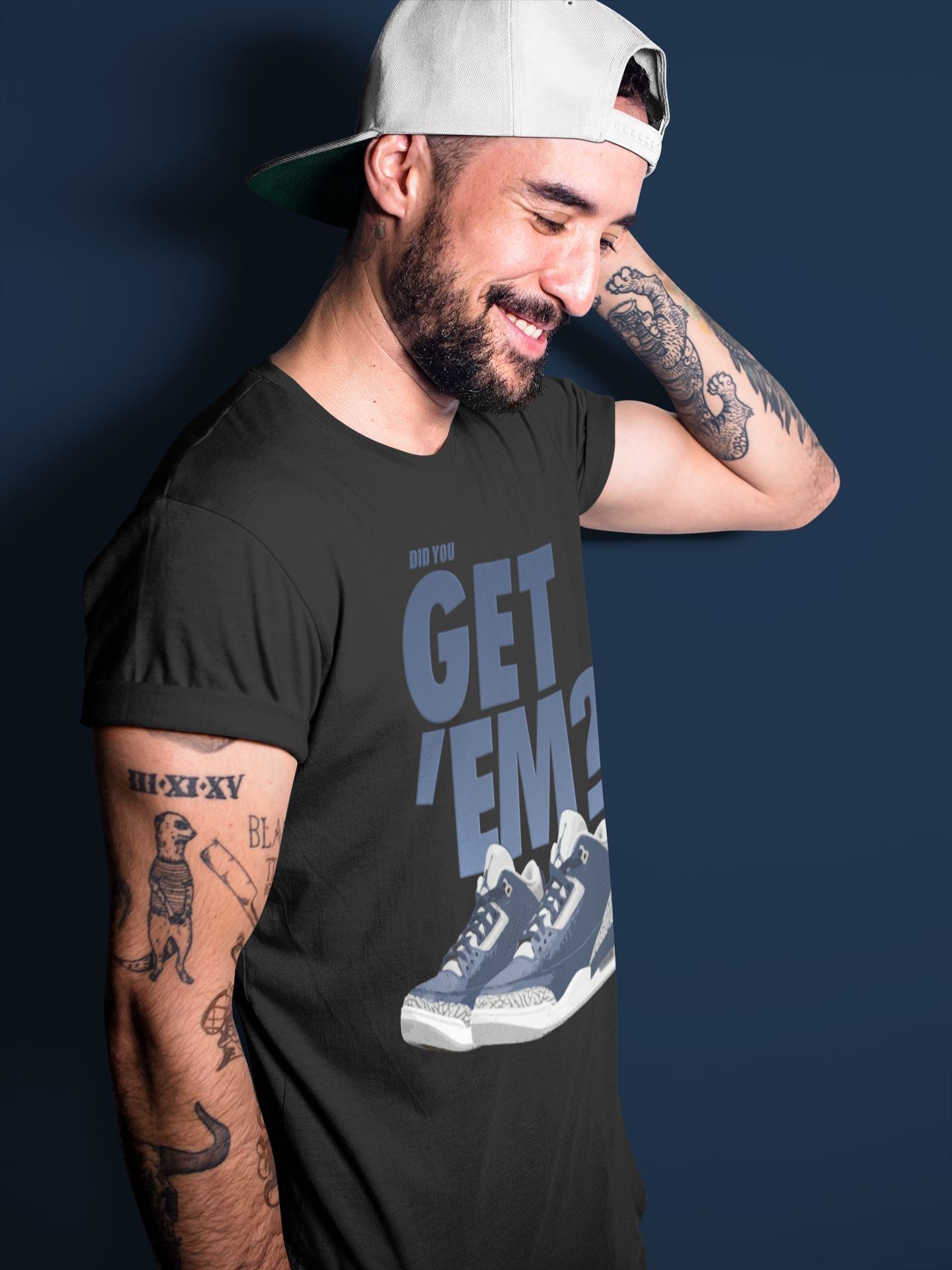 Did You Get 'Em Unisex Tops - Air Jordan 3 Midnight Navy