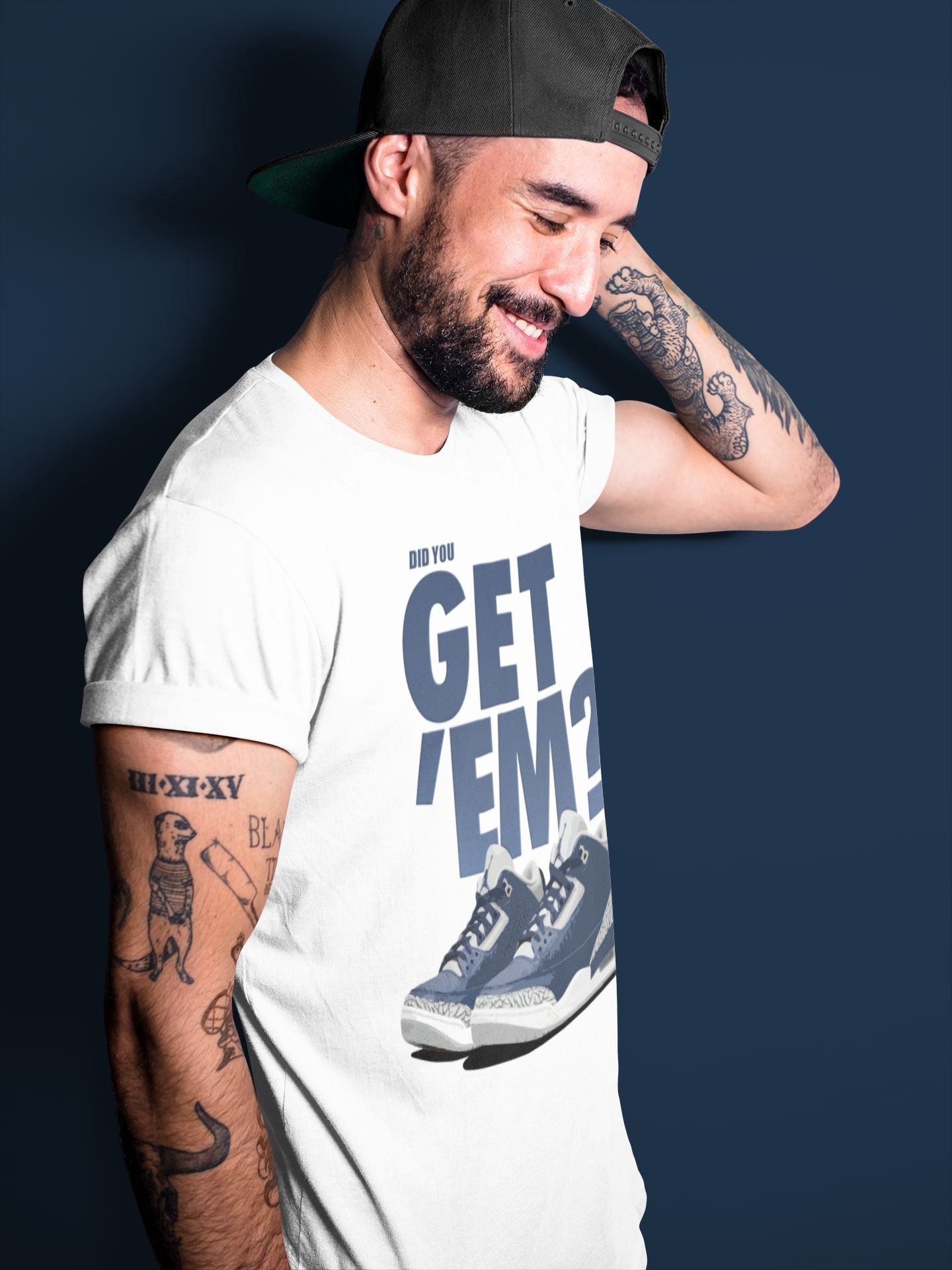 Did You Get 'Em Unisex Tops - Air Jordan 3 Midnight Navy