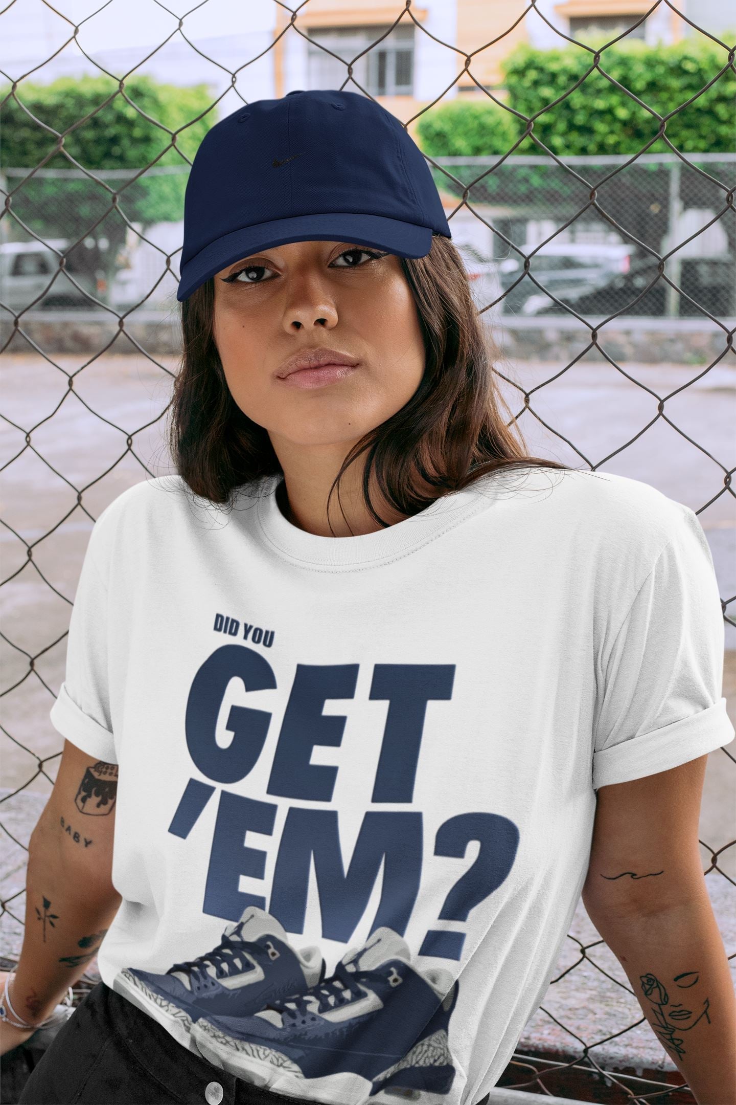 Did You Get 'Em Unisex Tops - Air Jordan 3 Midnight Navy