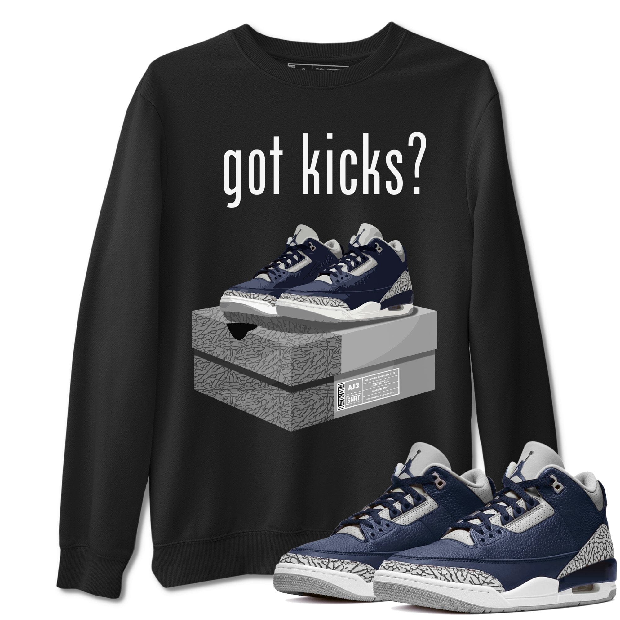 Got Kicks Unisex Tops - Air Jordan 3 Midnight Navy