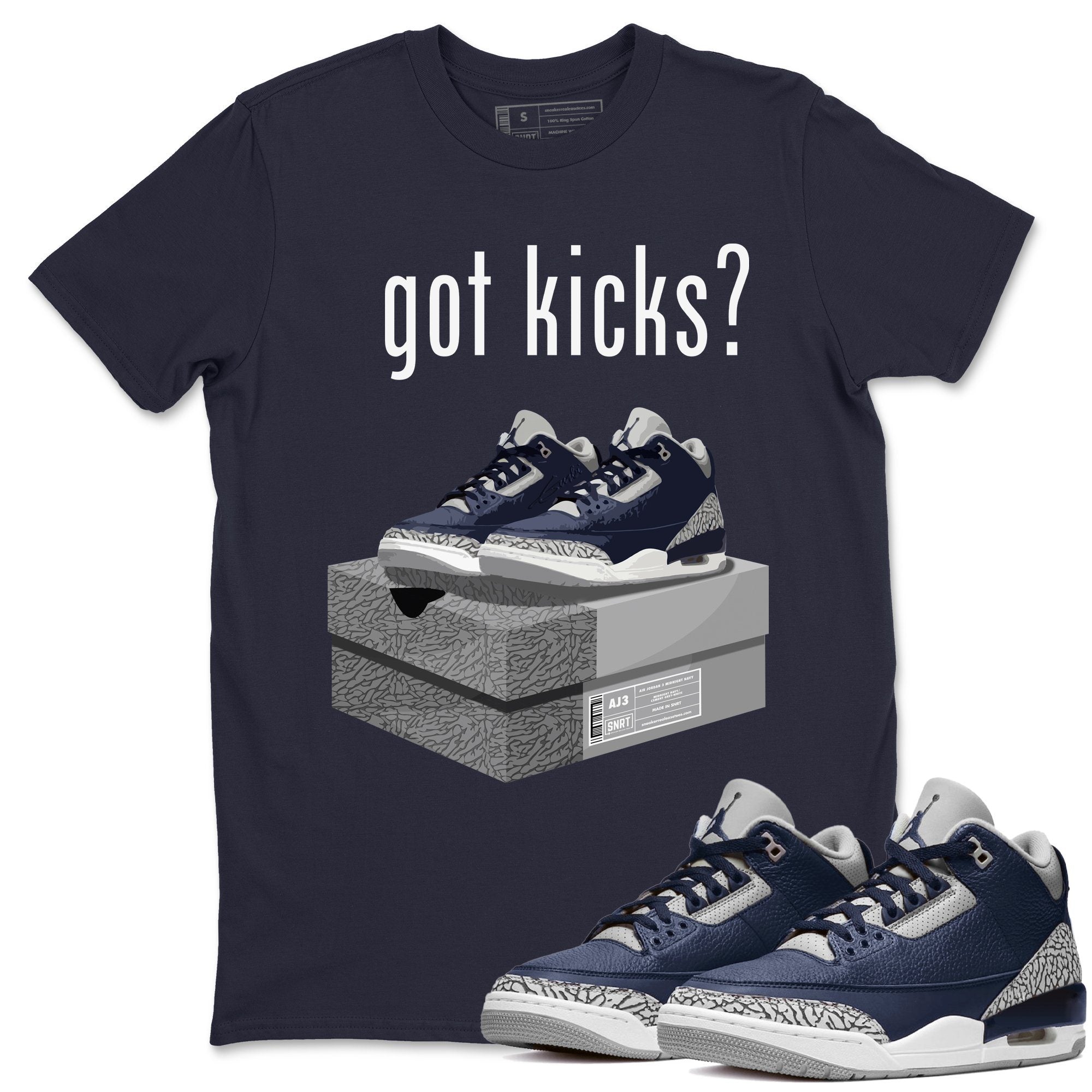 Got Kicks Unisex Tops - Air Jordan 3 Midnight Navy