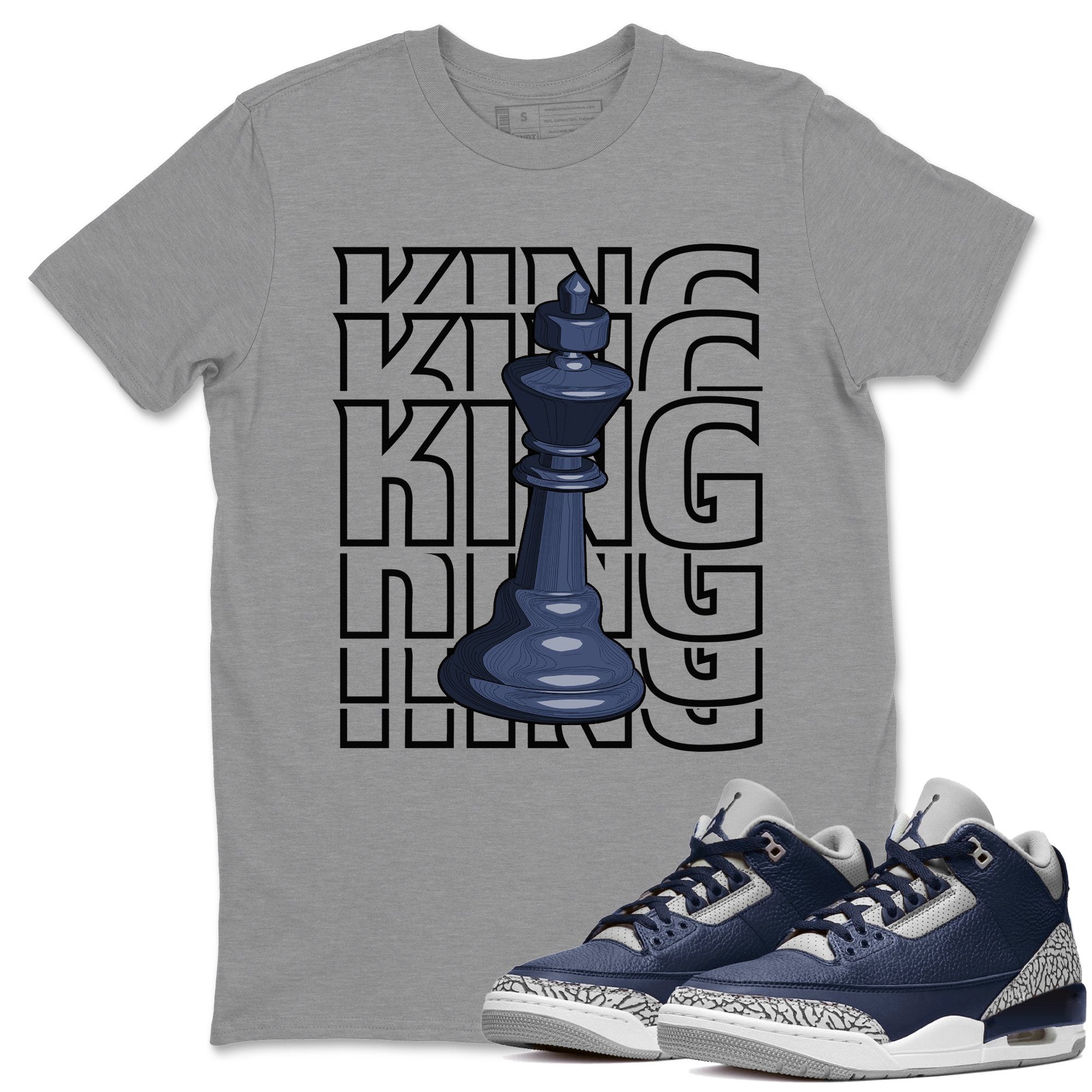 King Unisex Tops - Air Jordan 3 Midnight Navy