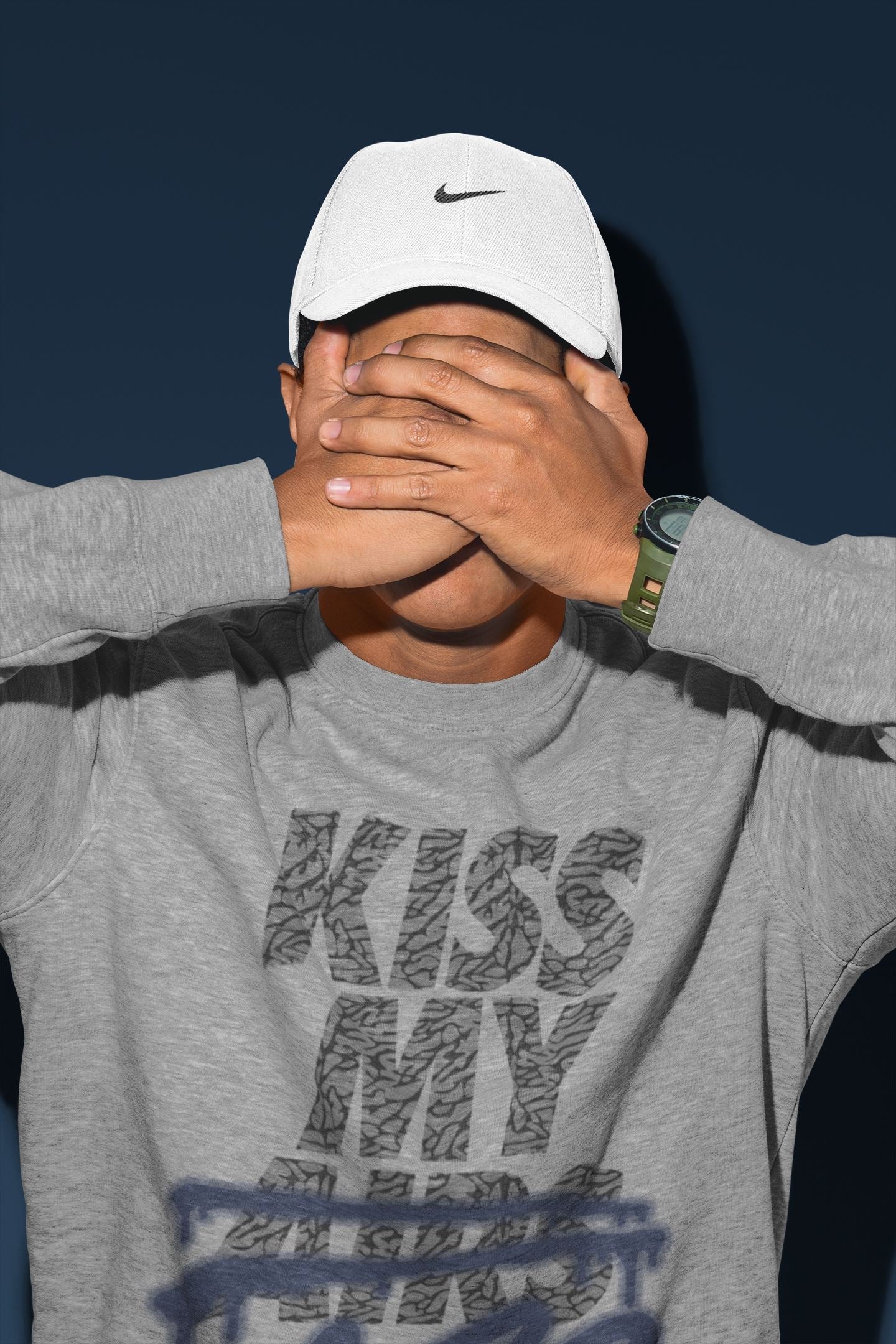 Kiss My Ass Unisex Tops - Air Jordan 3 Midnight Navy
