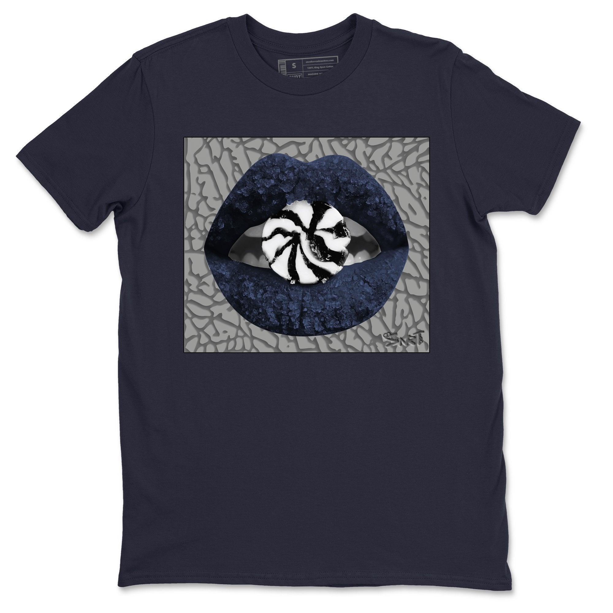 Lips Candy Unisex Tops - Air Jordan 3 Midnight Navy
