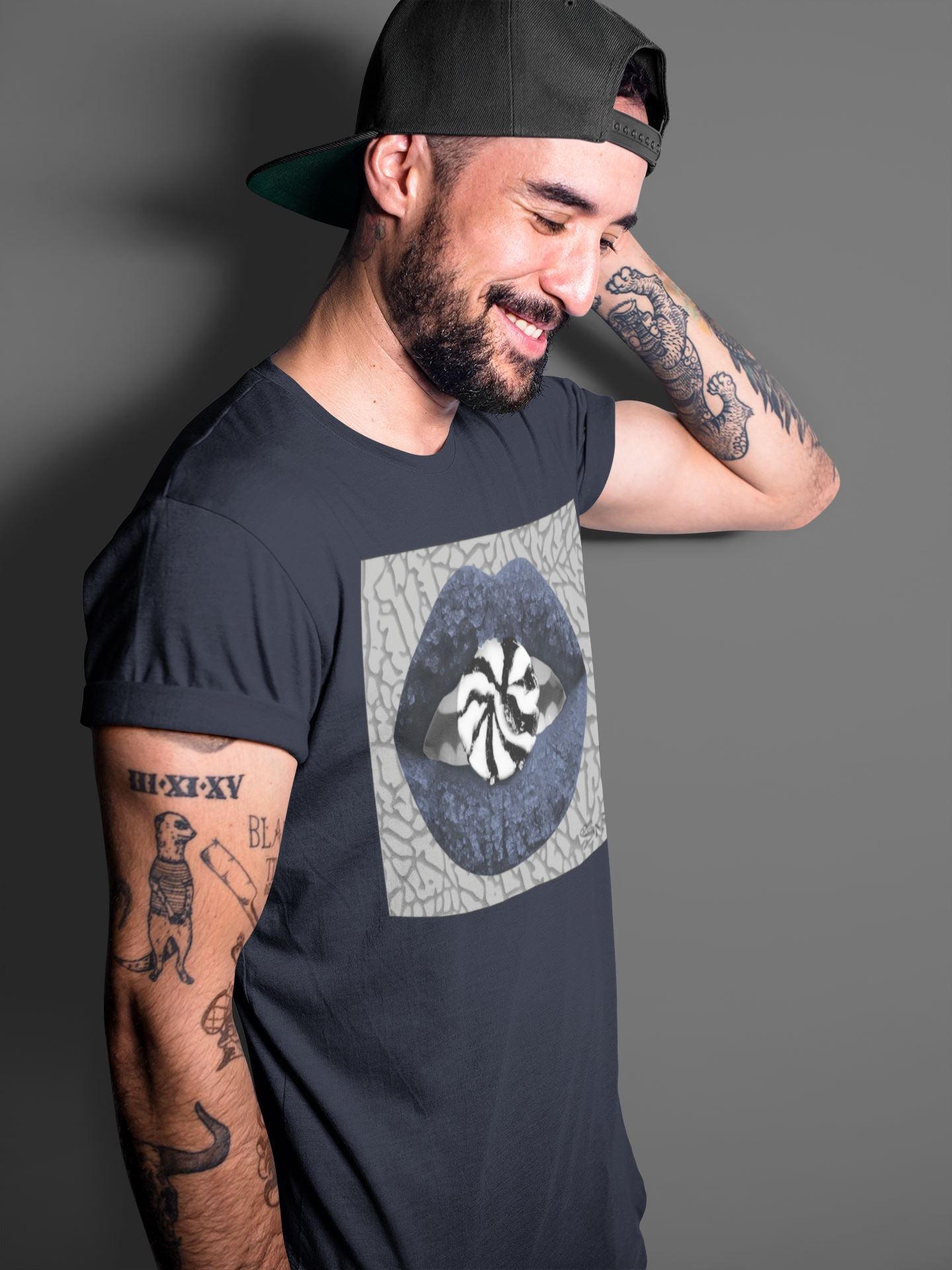 Lips Candy Unisex Tops - Air Jordan 3 Midnight Navy
