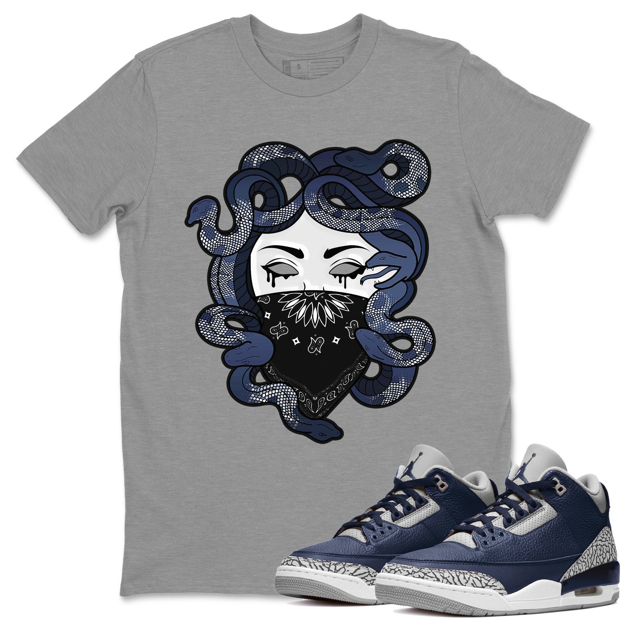 Medusa Unisex Tops - Air Jordan 3 Midnight Navy