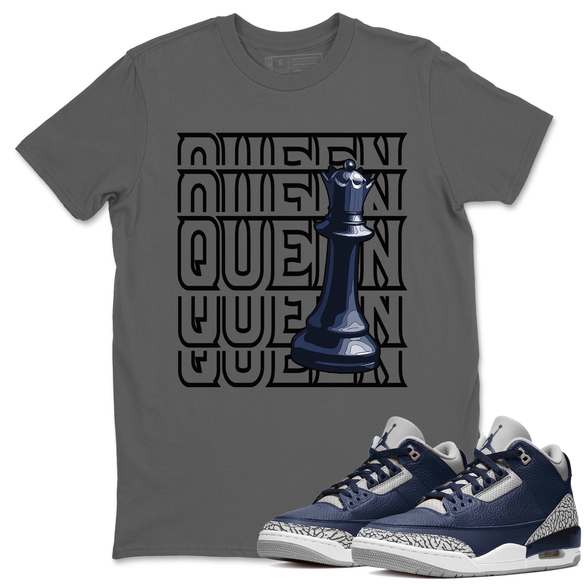 Queen Unisex Tops - Air Jordan 3 Midnight Navy