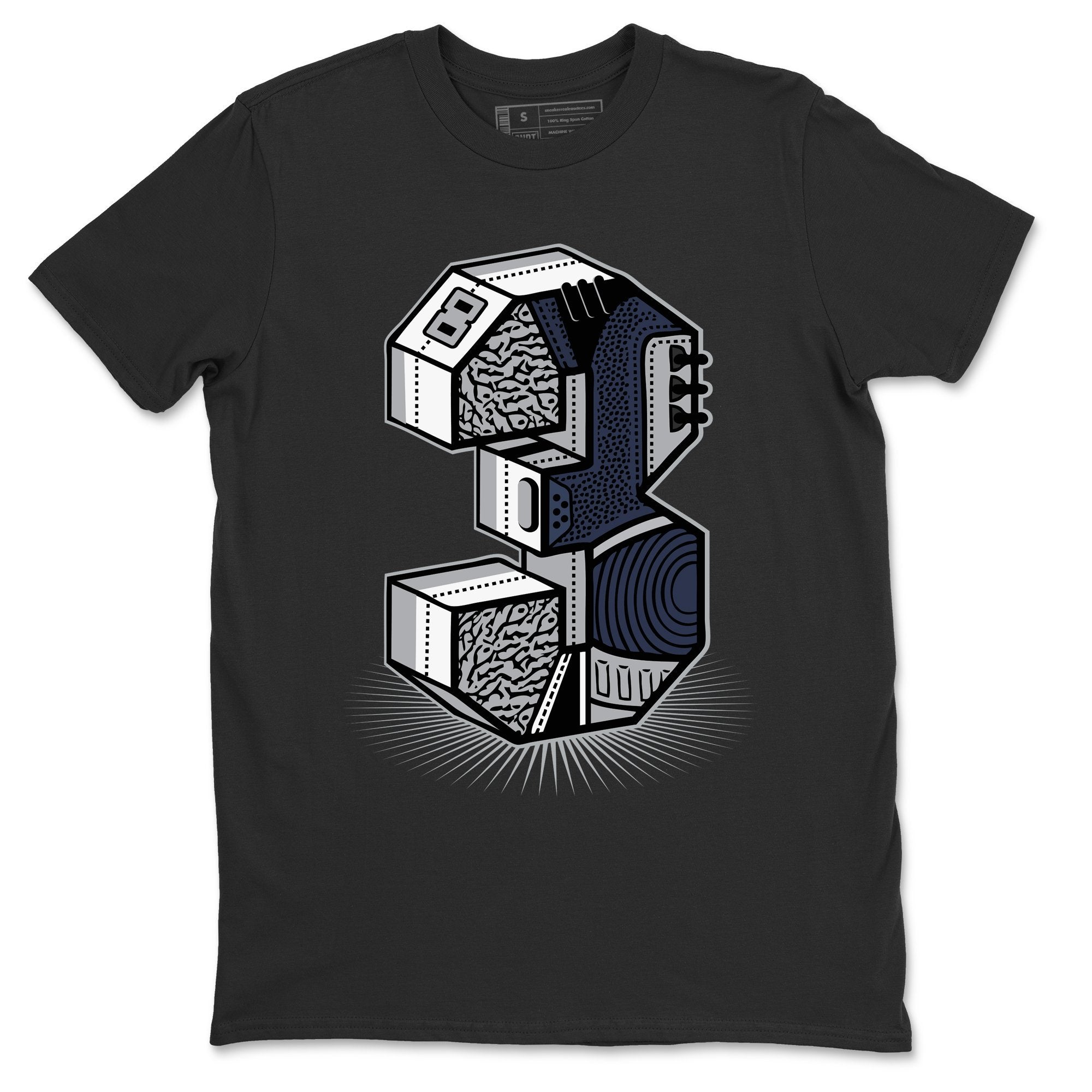Three Statue Unisex Tops - Air Jordan 3 Midnight Navy