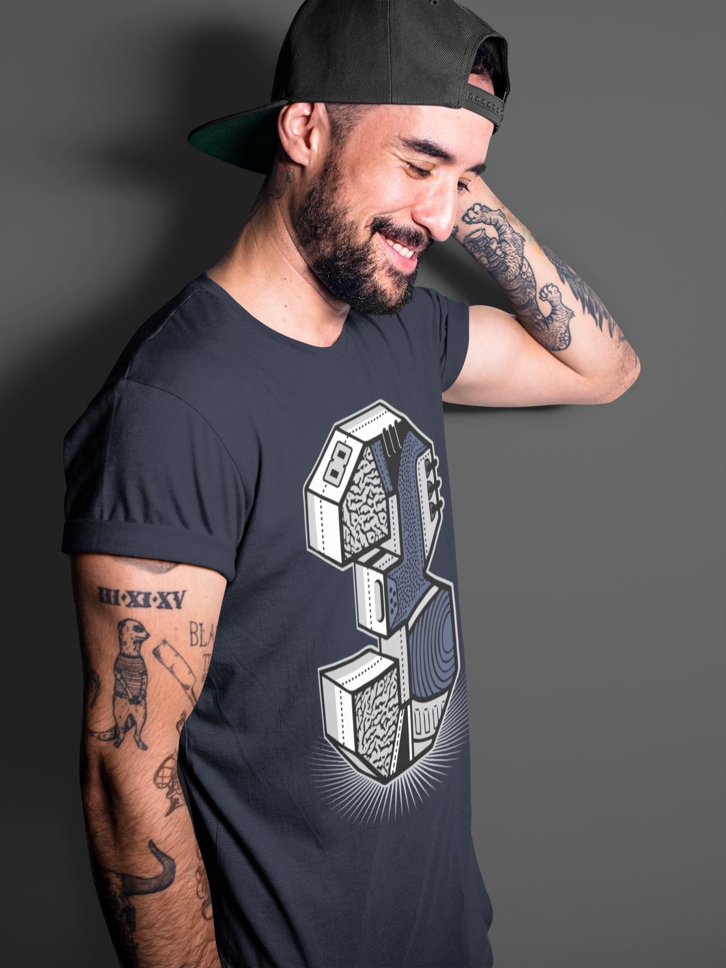 Three Statue Unisex Tops - Air Jordan 3 Midnight Navy