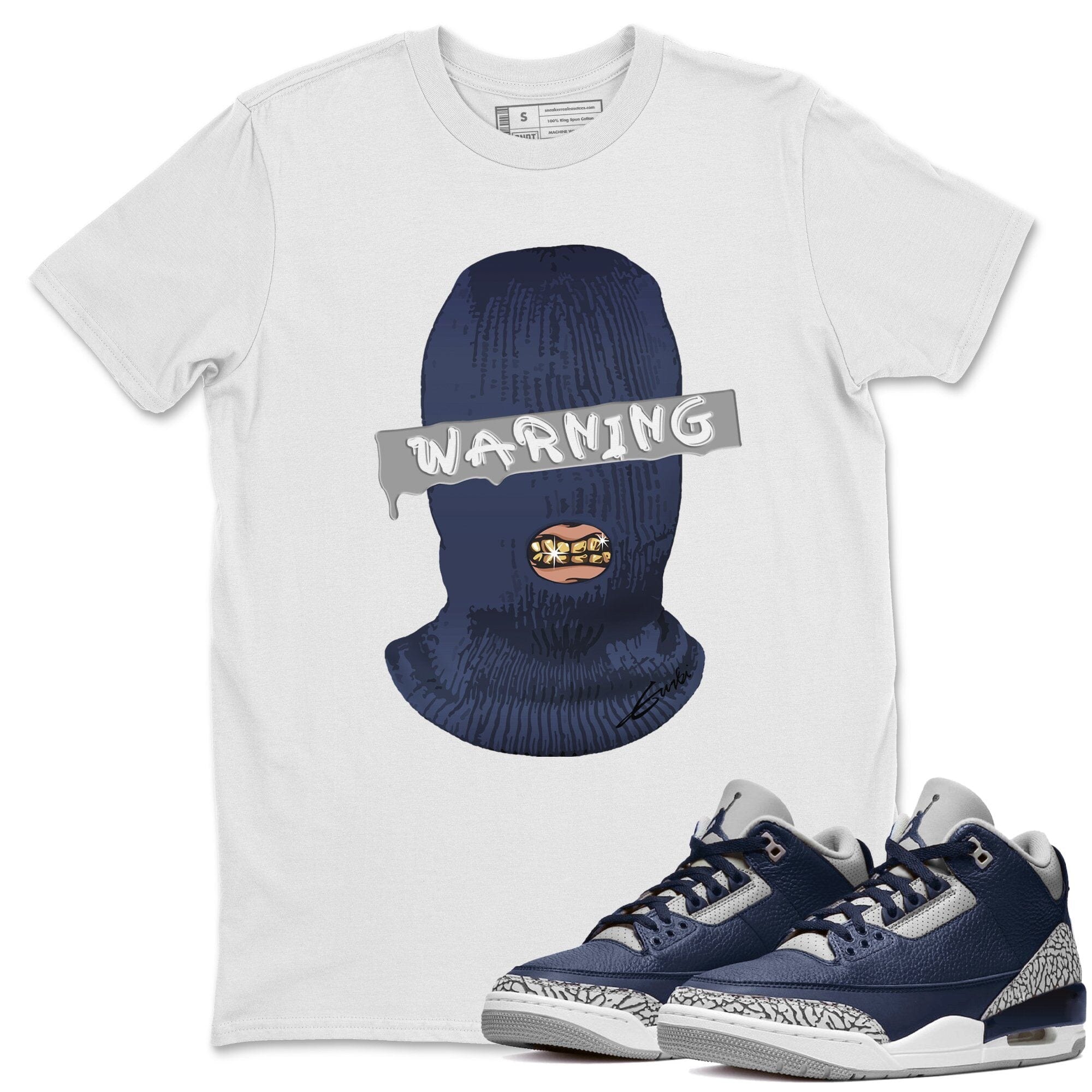Warning Unisex Tops - Air Jordan 3 Midnight Navy